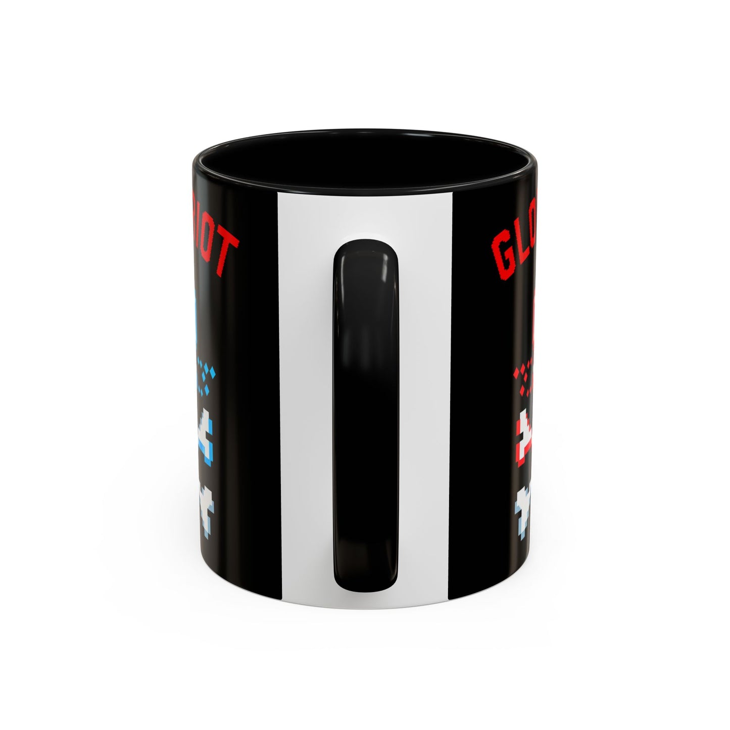 Taza de café con calavera pixelada de Global Riot (325 ml y 433 ml)