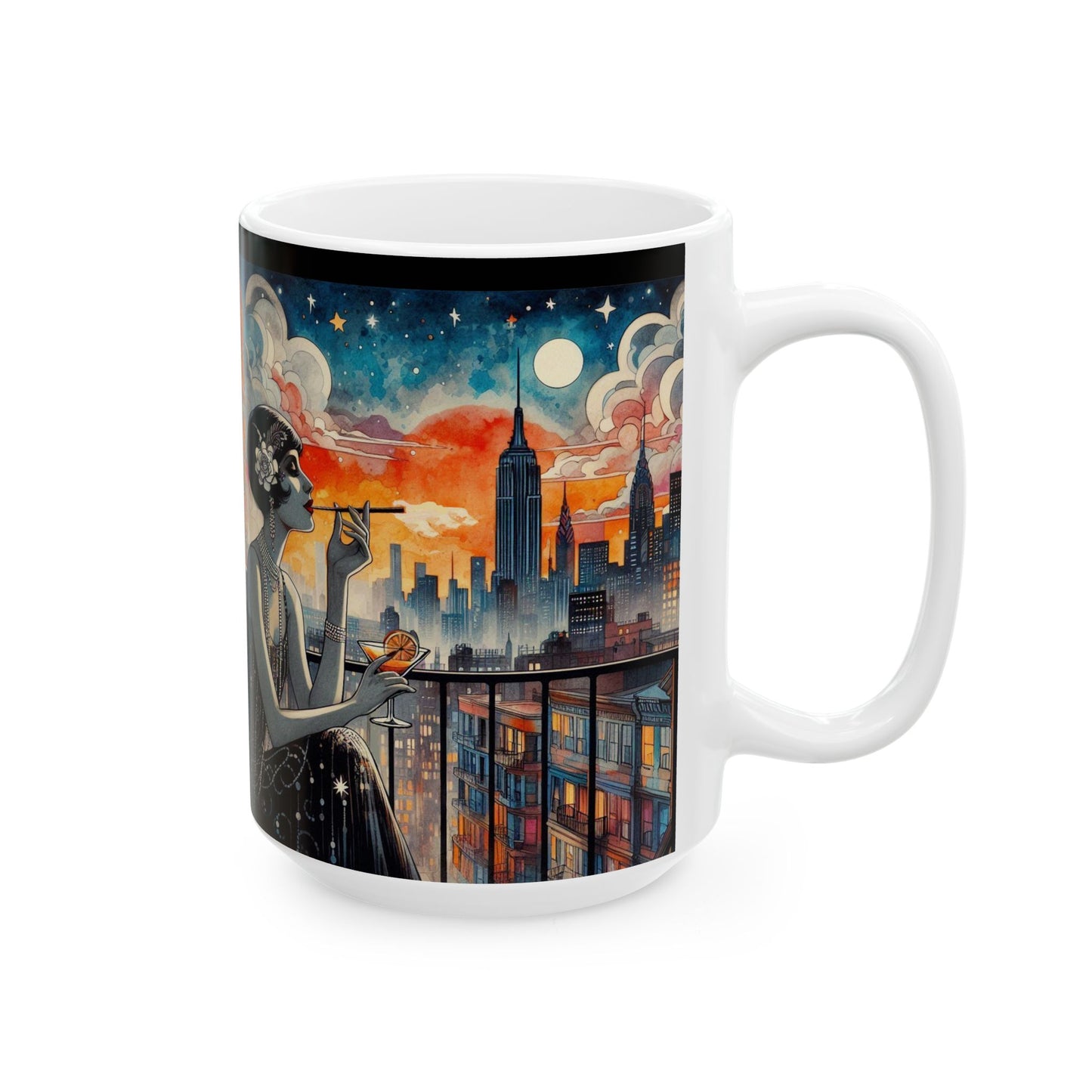 Fire Escapism Ceramic Mug, (11oz, 15oz)