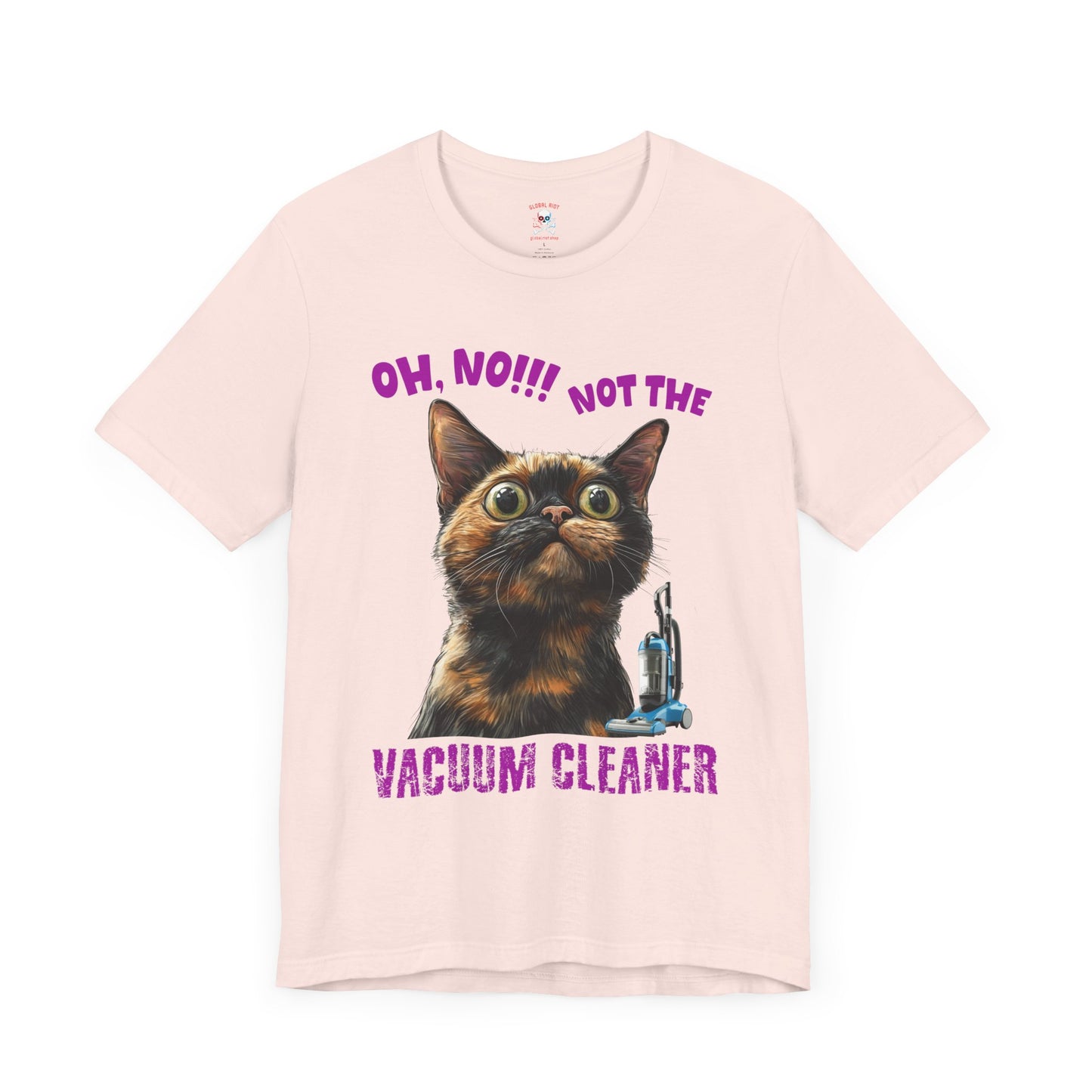¡No a la aspiradora! Camiseta unisex