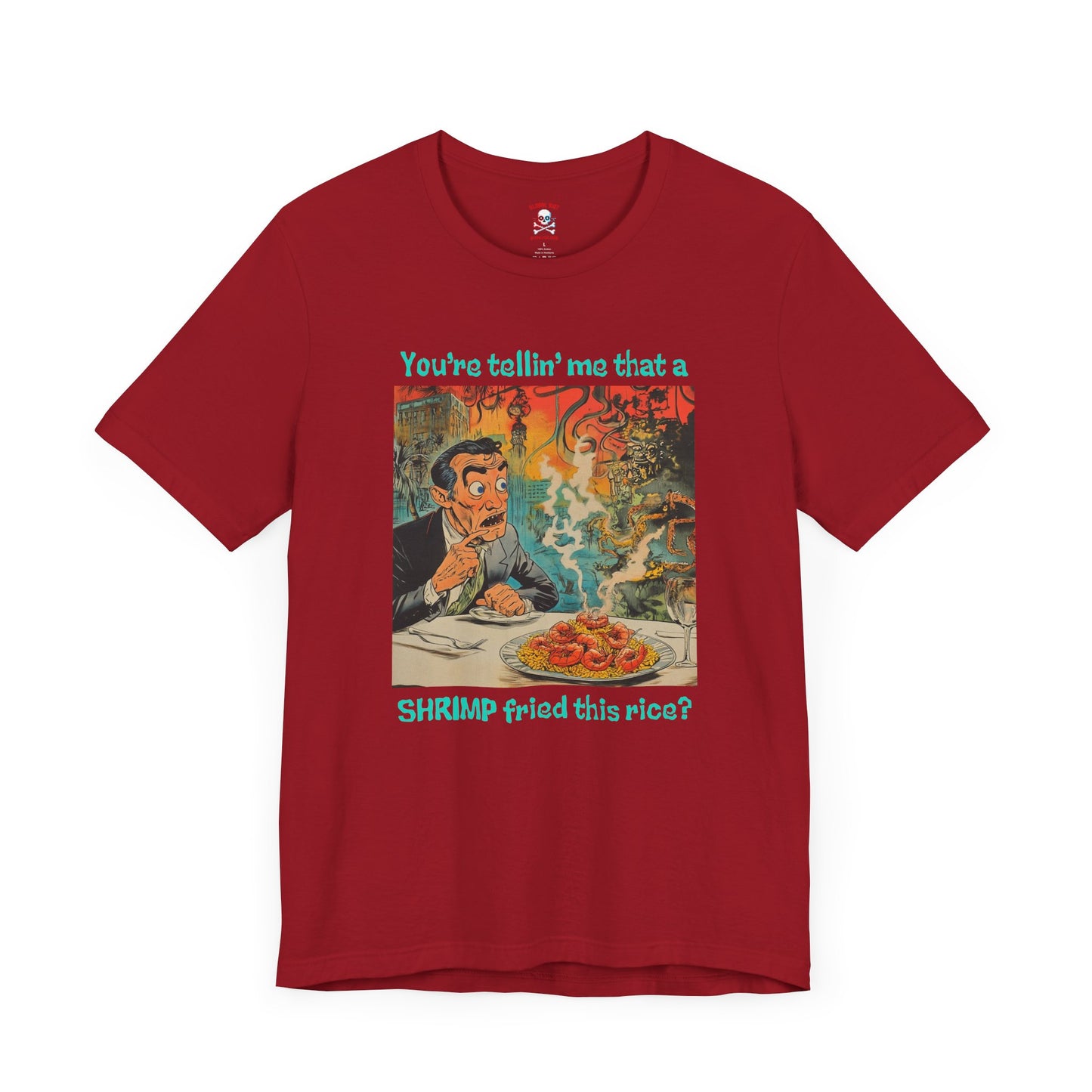 Camiseta unisex de arroz frito con camarones