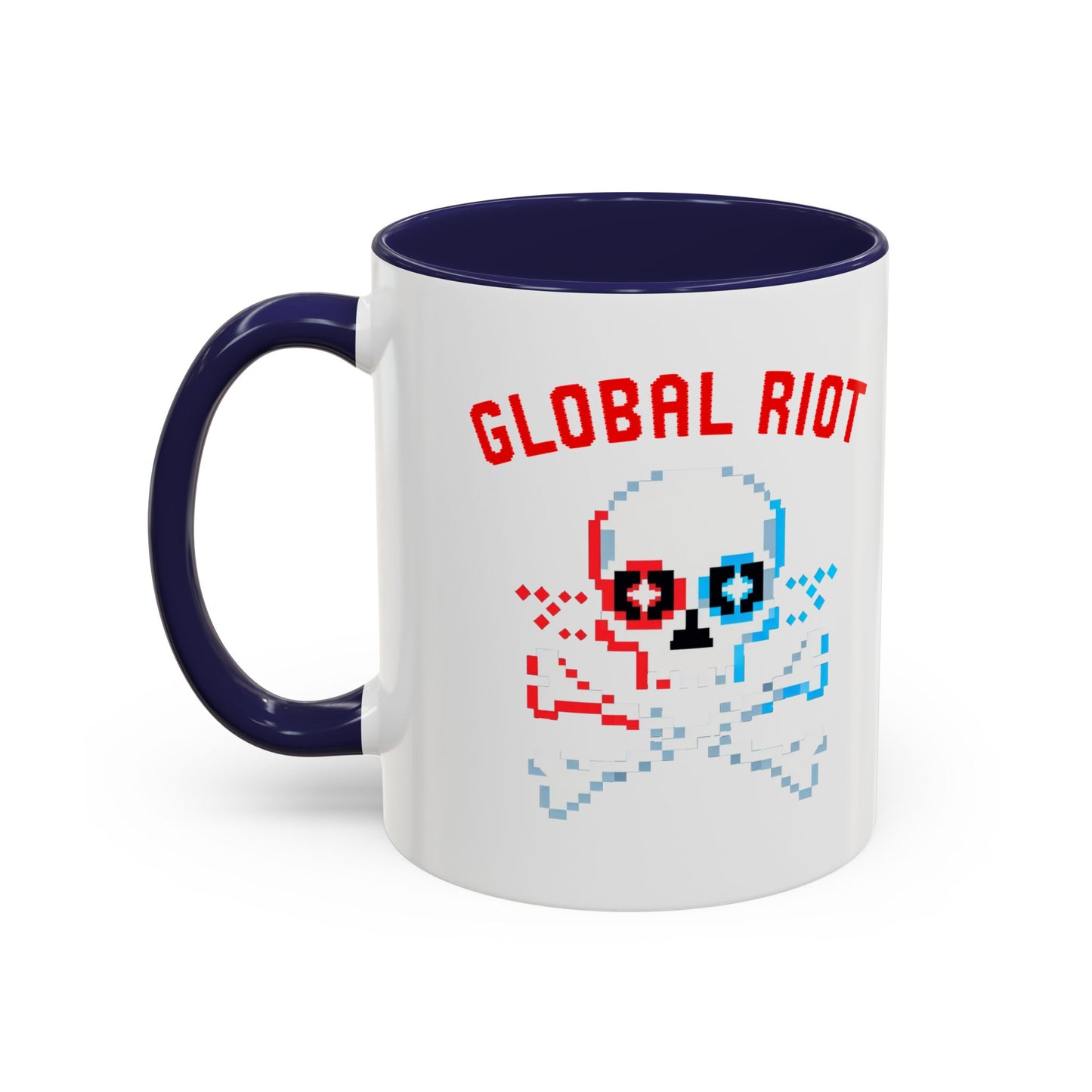 Taza de café con acento de Global Riot (325 ml y 433 ml)