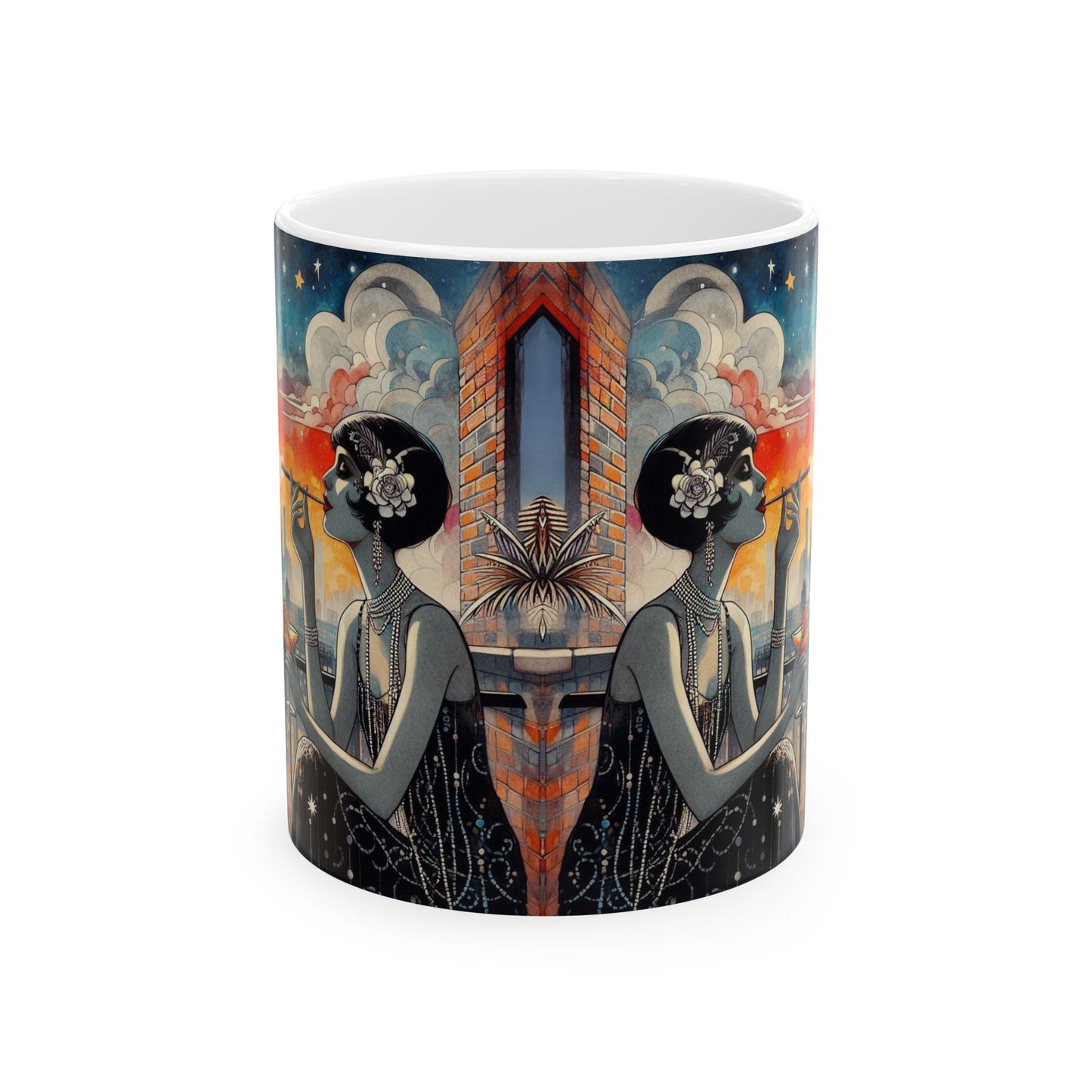 Fire Escapism Ceramic Mug, (11oz, 15oz)