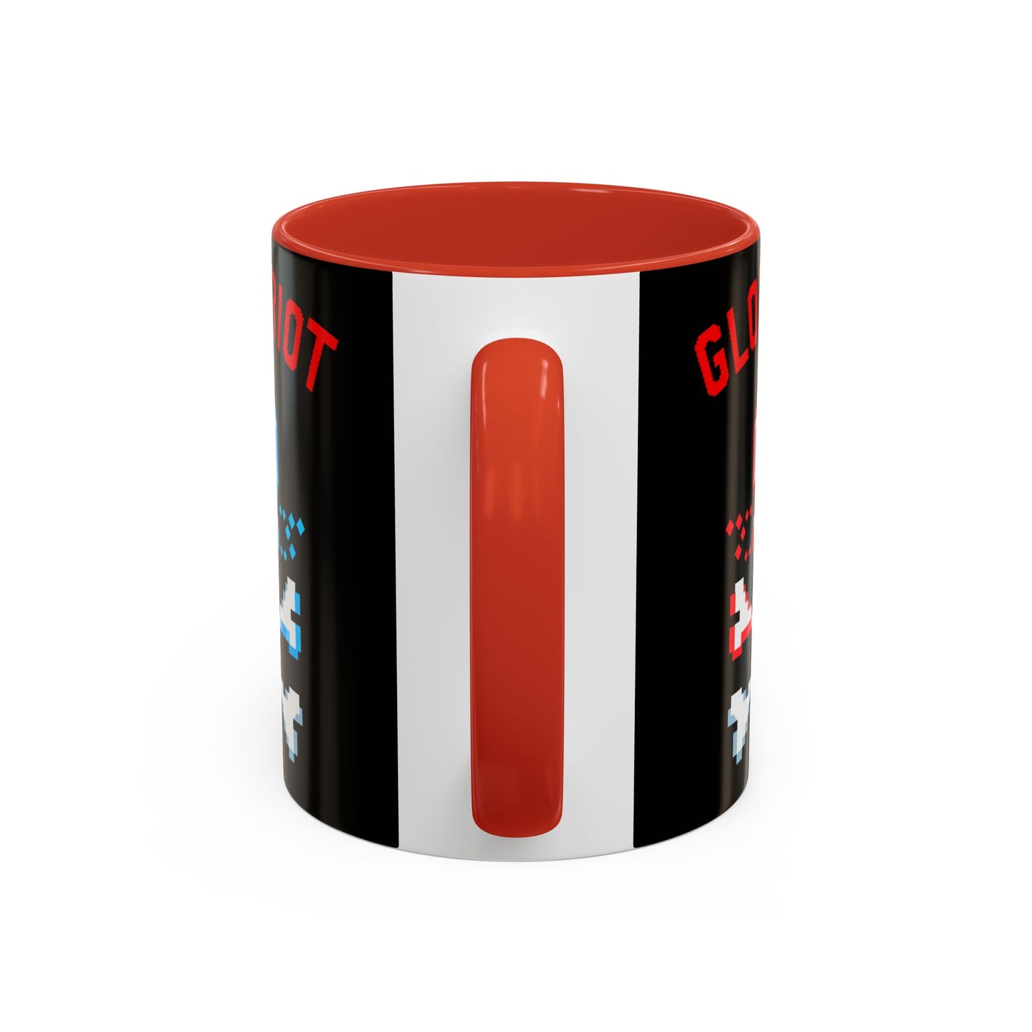 Taza de café con calavera pixelada de Global Riot (325 ml y 433 ml)