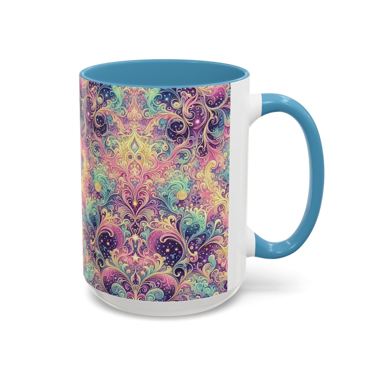 Taza de café con psicodelia pastel (325 y 430 ml)