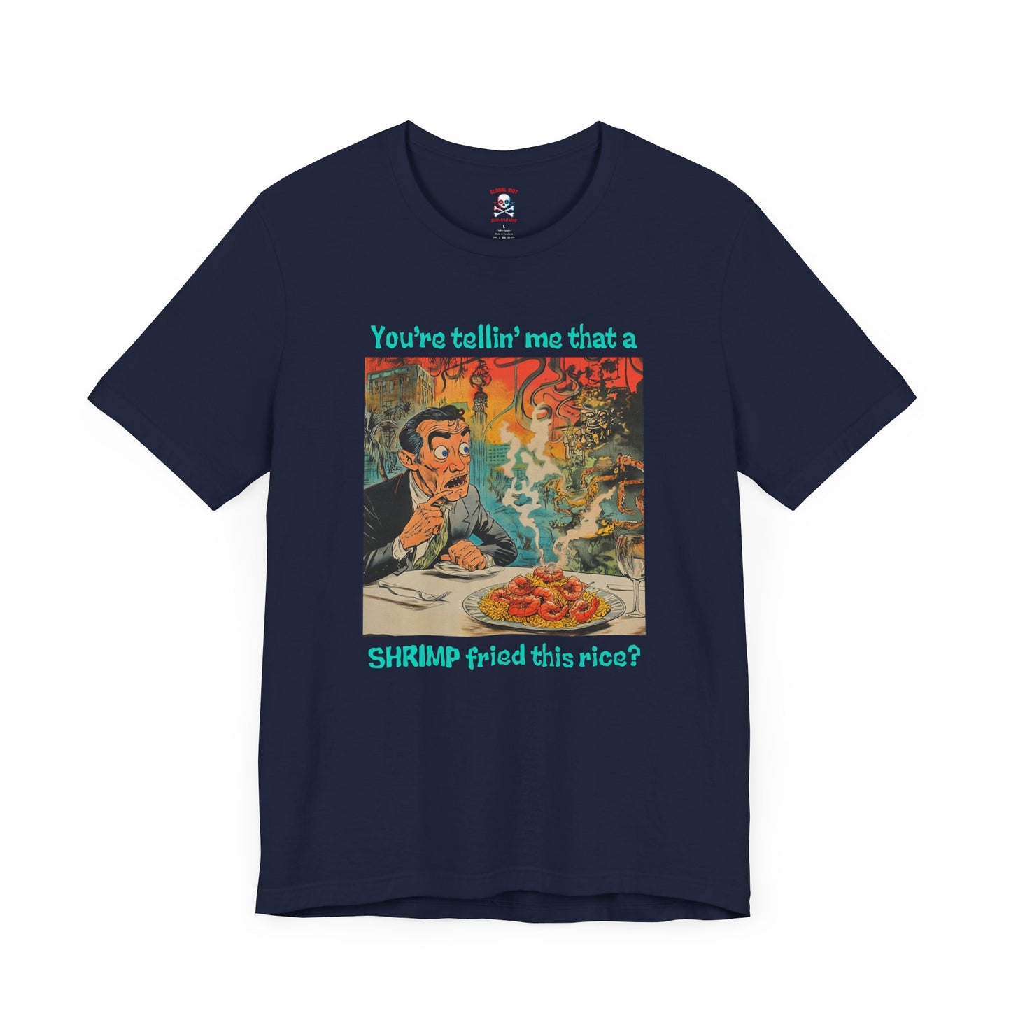 Camiseta unisex de arroz frito con camarones