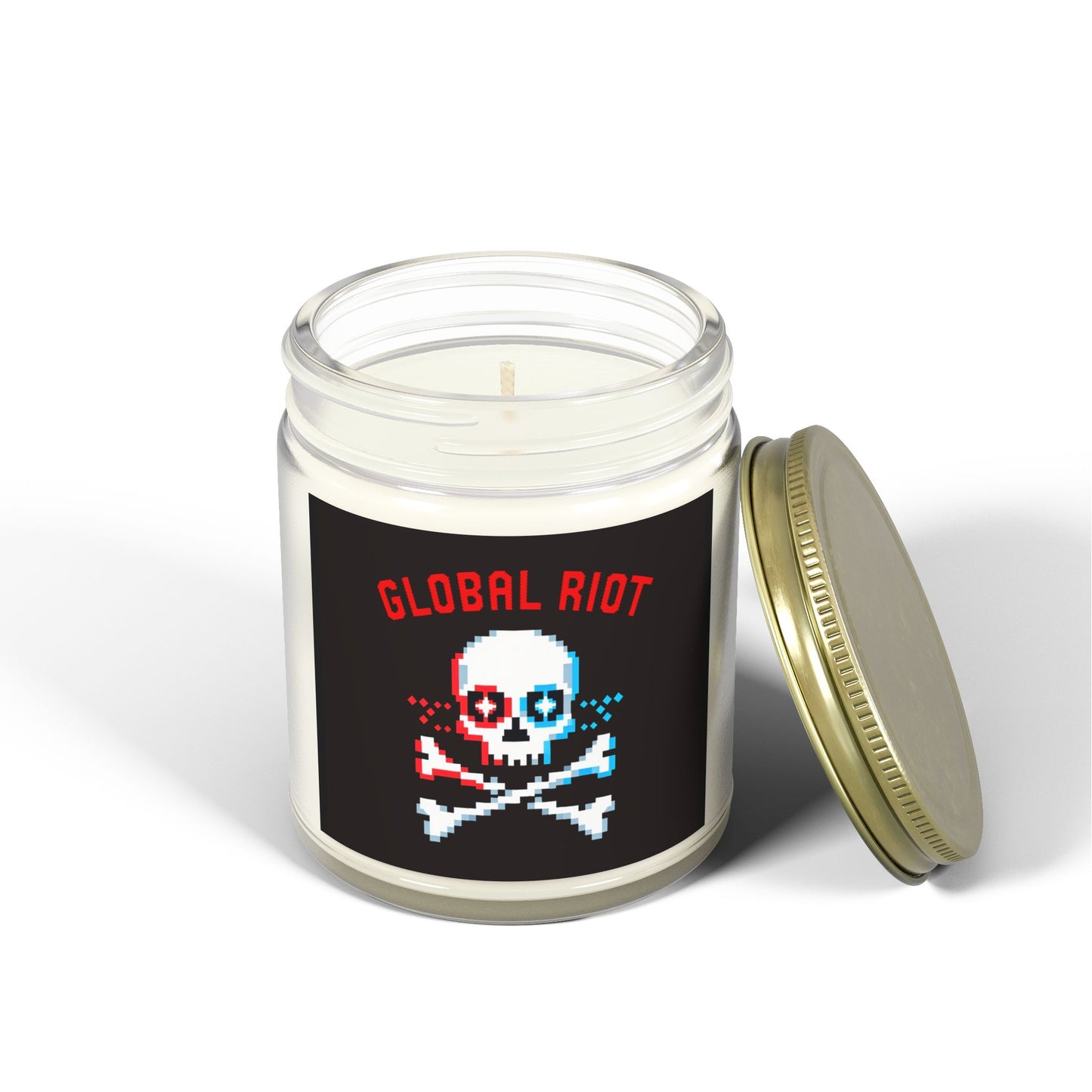 Velas perfumadas Global Riot - Cera de coco y albaricoque (113 g, 254 g) - Decoración única para celebraciones y relajación