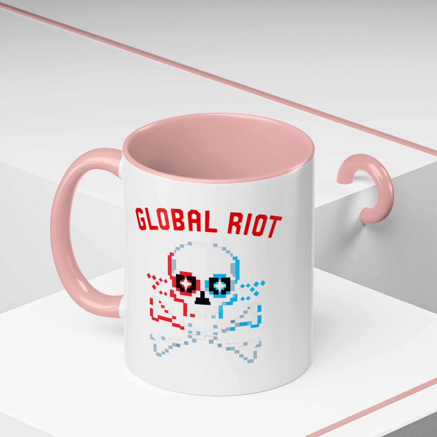 Taza de café con acento de Global Riot (325 ml y 433 ml)