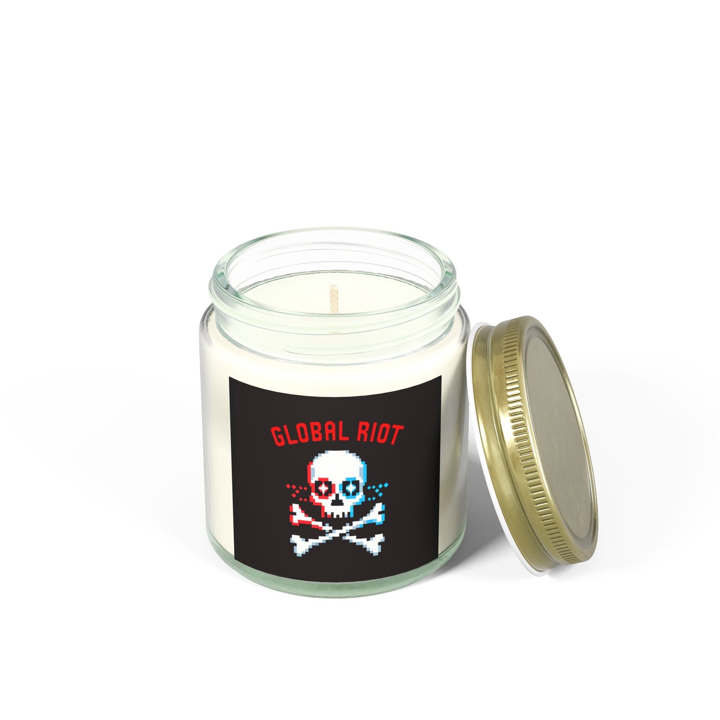 Velas perfumadas Global Riot - Cera de coco y albaricoque (113 g, 254 g) - Decoración única para celebraciones y relajación