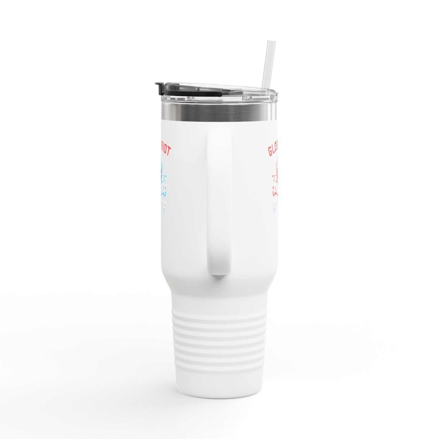 Taza de viaje térmica con calavera pixelada de Global Riot, 114 g