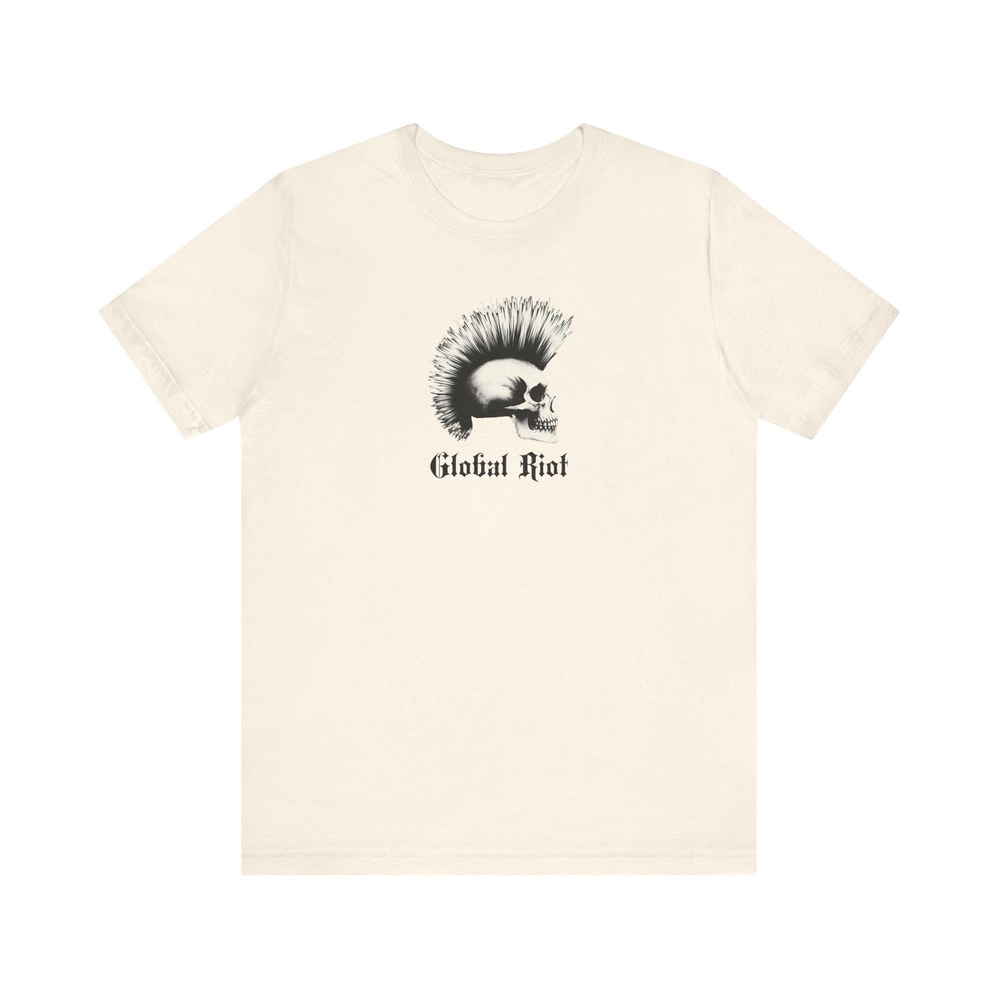 Global Riot Punk Skull Unisex Jersey Short Sleeve Tee
