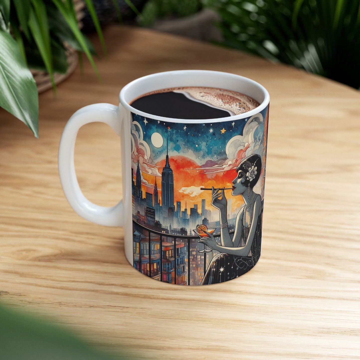 Fire Escapism Ceramic Mug, (11oz, 15oz)
