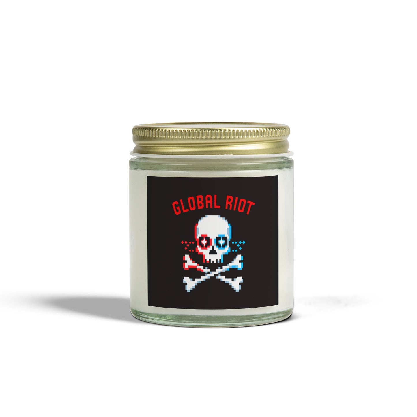 Velas perfumadas Global Riot - Cera de coco y albaricoque (113 g, 254 g) - Decoración única para celebraciones y relajación