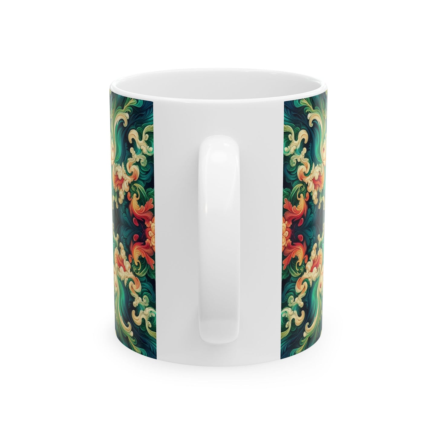 Taza de cerámica con diseño floral Aloha (11 oz y 15 oz)
