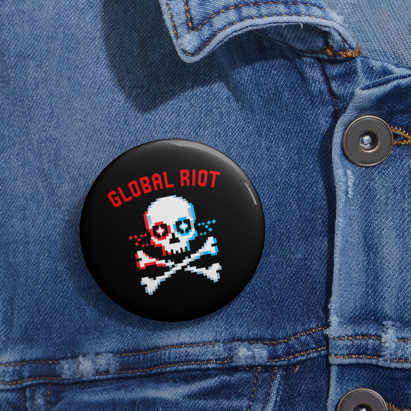 Pin's Pixel Skull de Global Riot