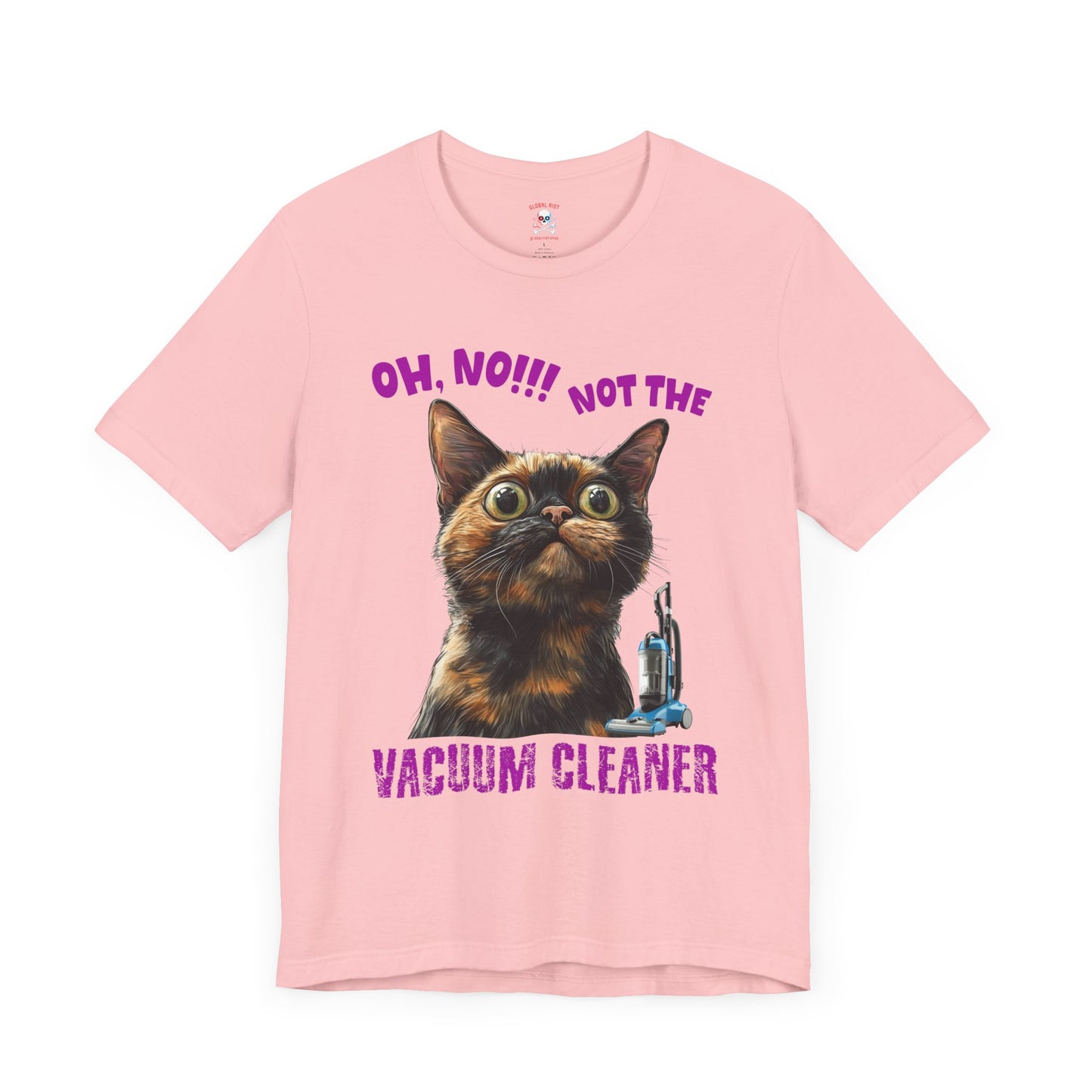 ¡No a la aspiradora! Camiseta unisex