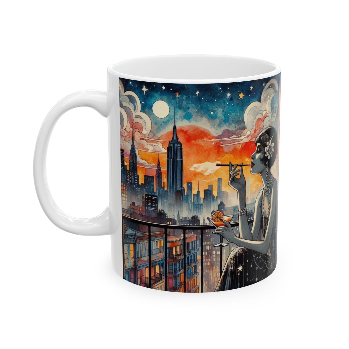 Fire Escapism Ceramic Mug, (11oz, 15oz)