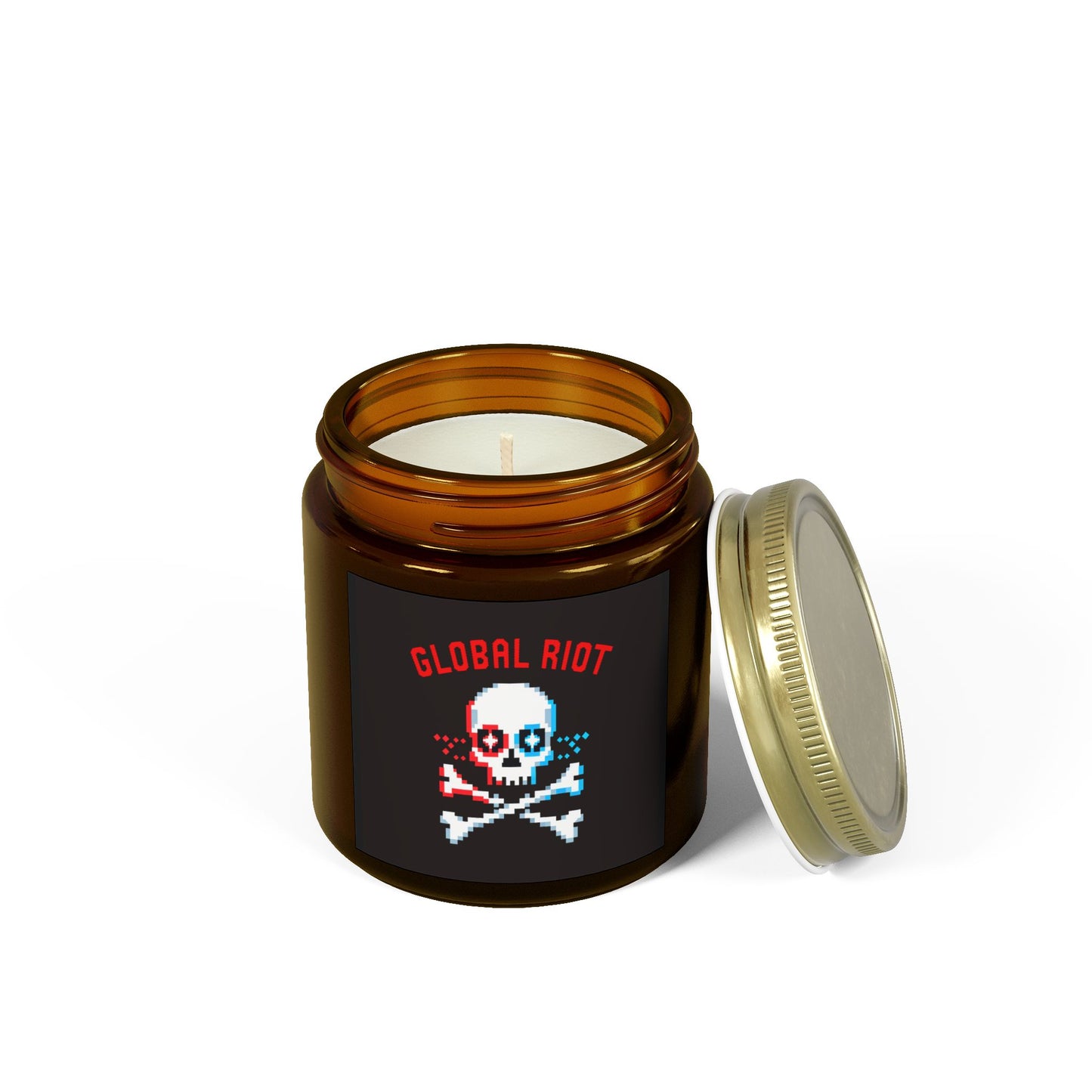 Velas perfumadas Global Riot - Cera de coco y albaricoque (113 g, 254 g) - Decoración única para celebraciones y relajación