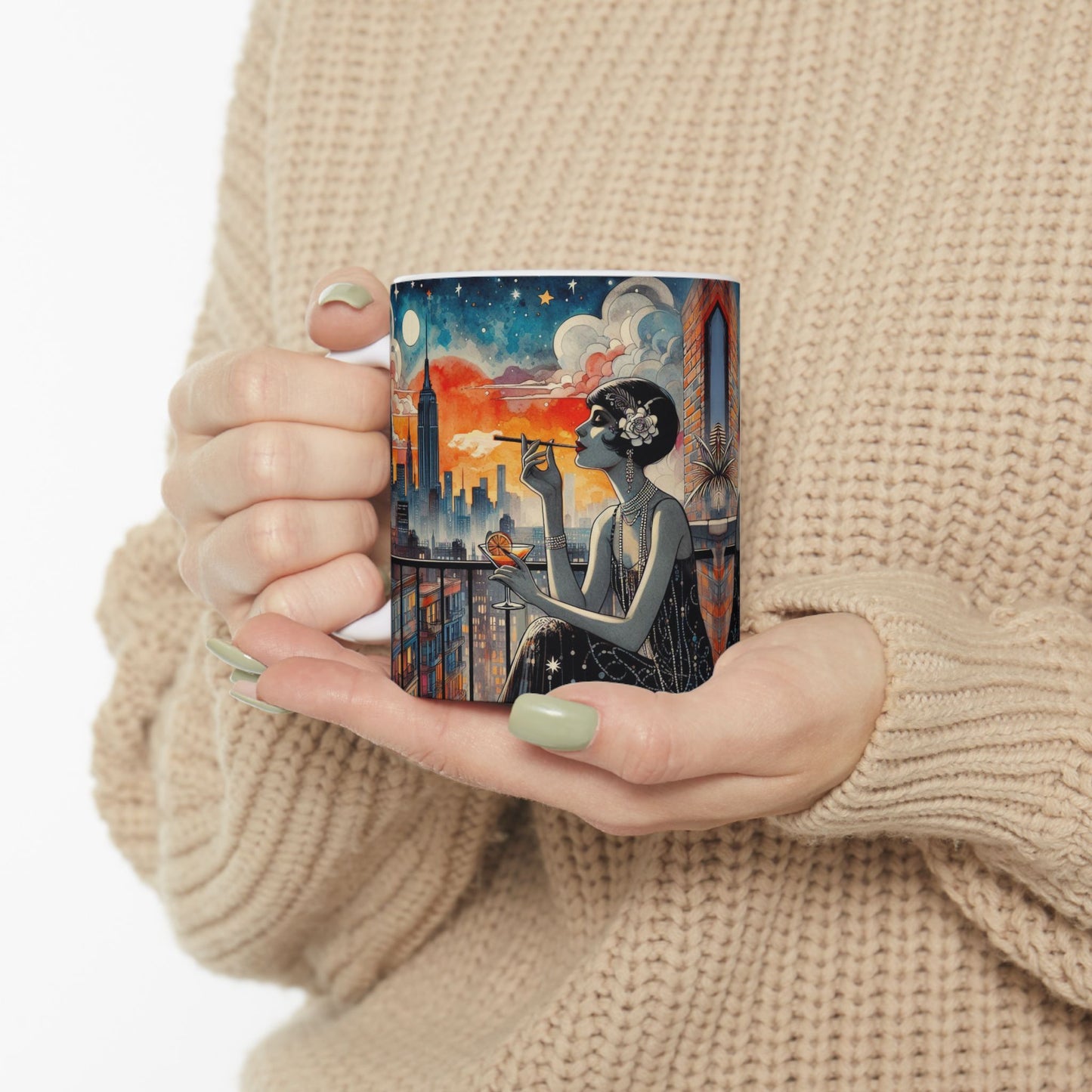 Fire Escapism Ceramic Mug, (11oz, 15oz)