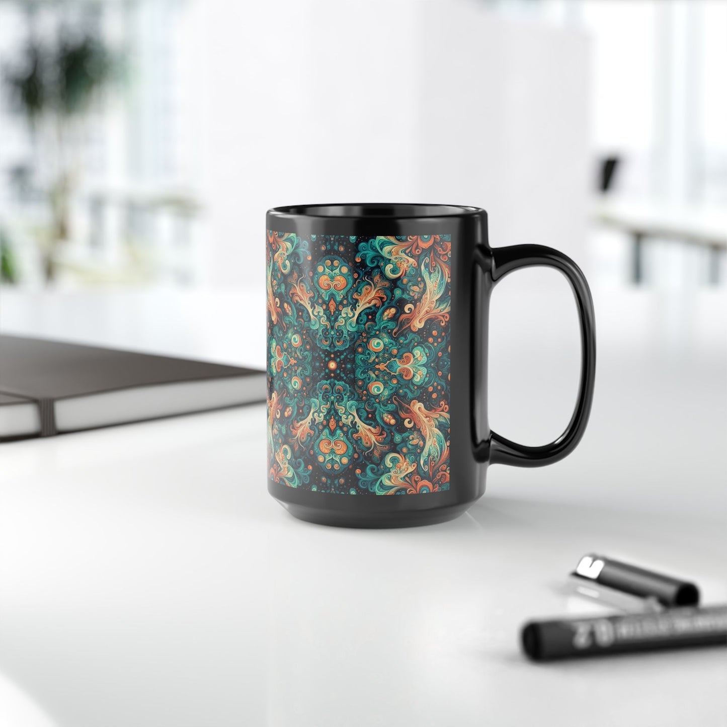 Taza con estampado de jungla esmeralda (325 ml y 430 ml)