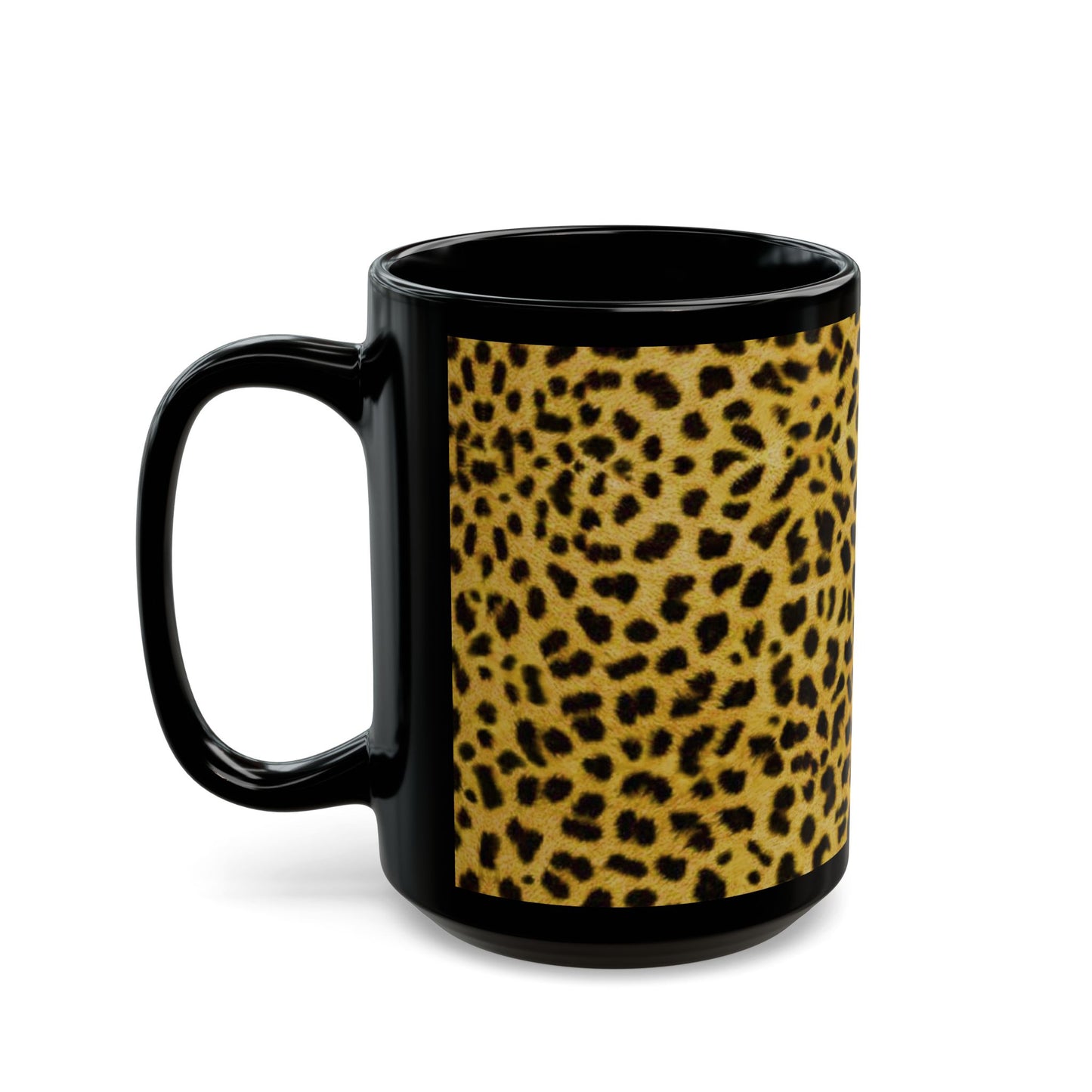 Taza con estampado de guepardo
