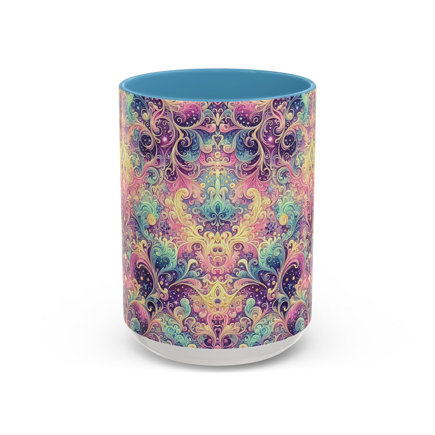 Taza de café con psicodelia pastel (325 y 430 ml)