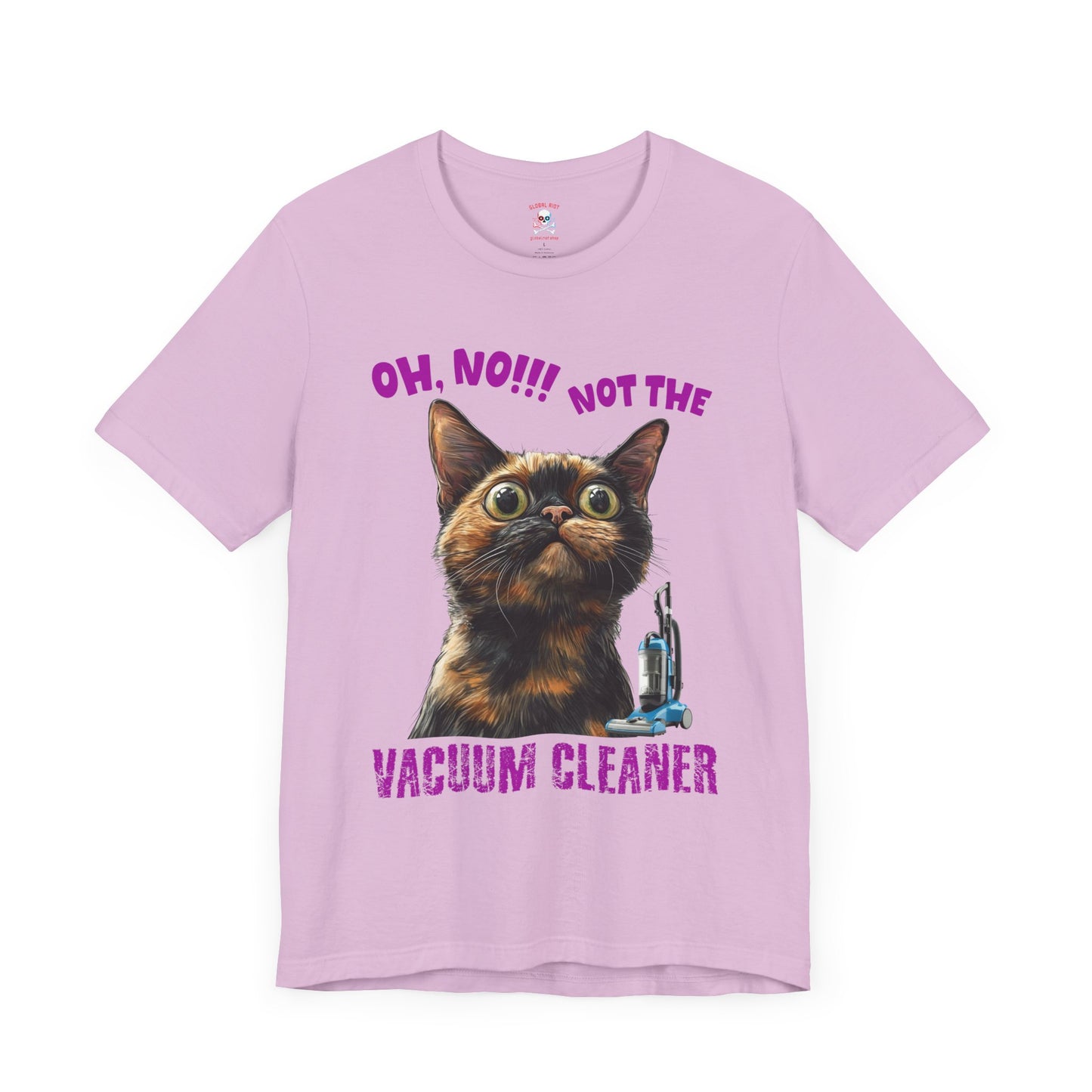 ¡No a la aspiradora! Camiseta unisex