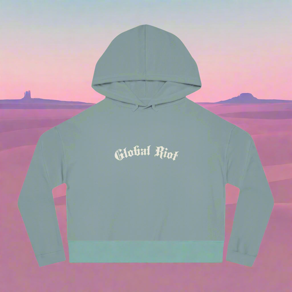 Sudadera corta con capucha para mujer de Global Riot