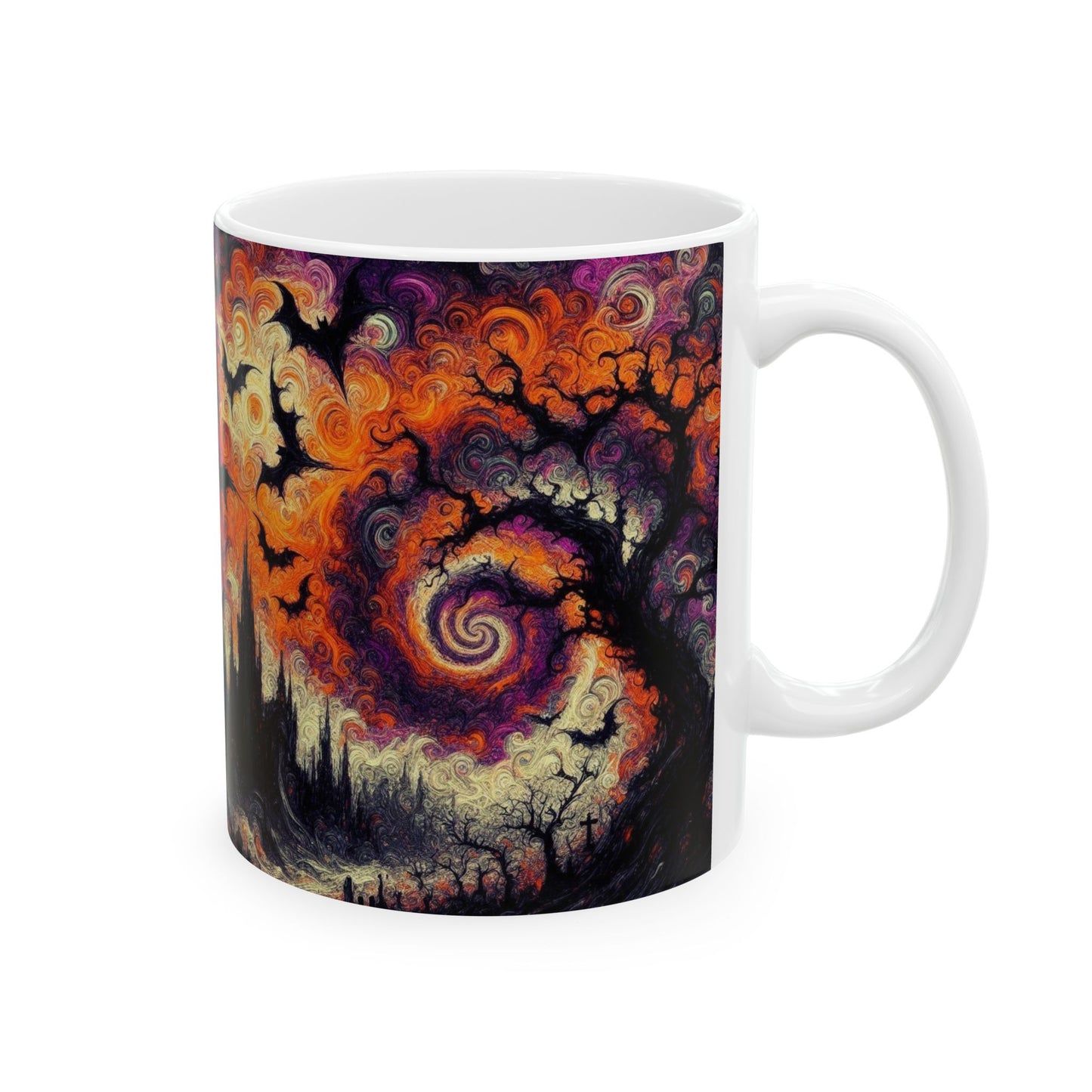 Taza de cerámica de la casa embrujada (325 ml, 430 ml)