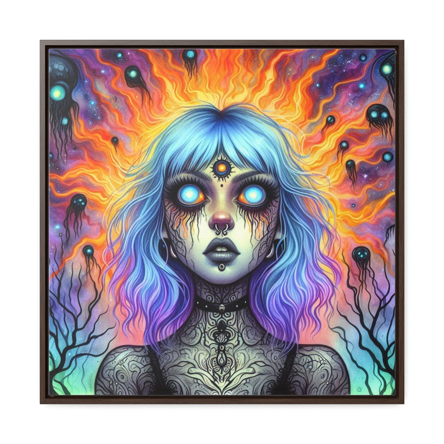 Belleza trascendental, lienzo de galería, enmarcado