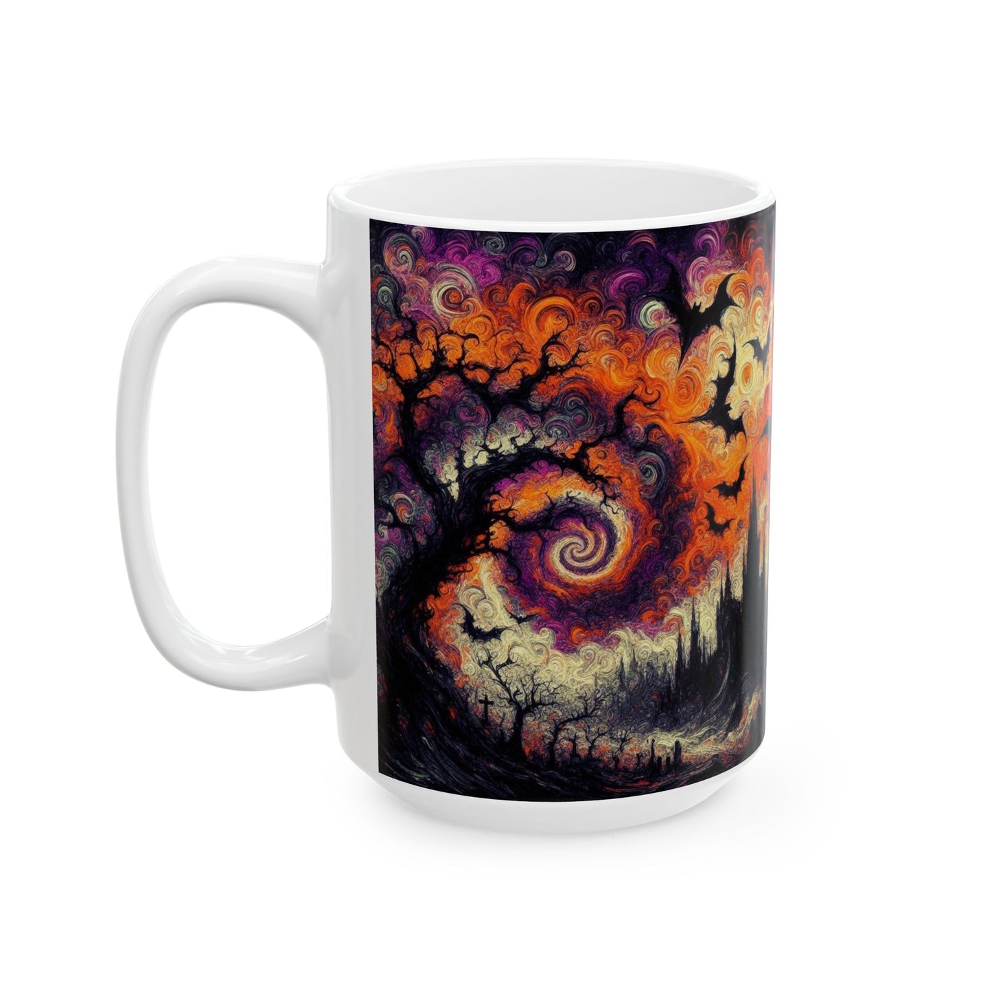 Taza de cerámica de la casa embrujada (325 ml, 430 ml)