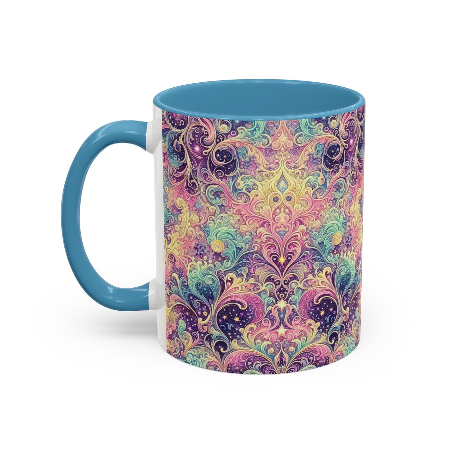 Taza de café con psicodelia pastel (325 y 430 ml)