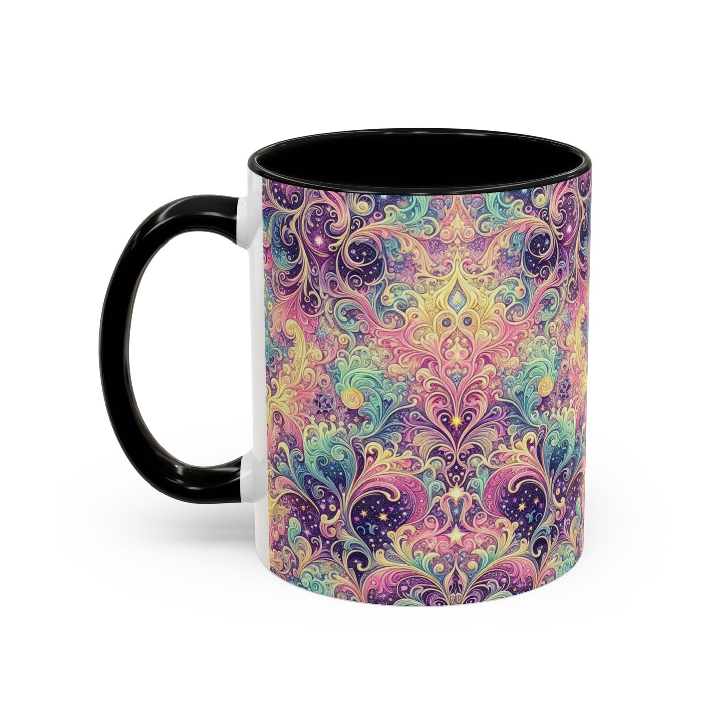 Taza de café con psicodelia pastel (325 y 430 ml)
