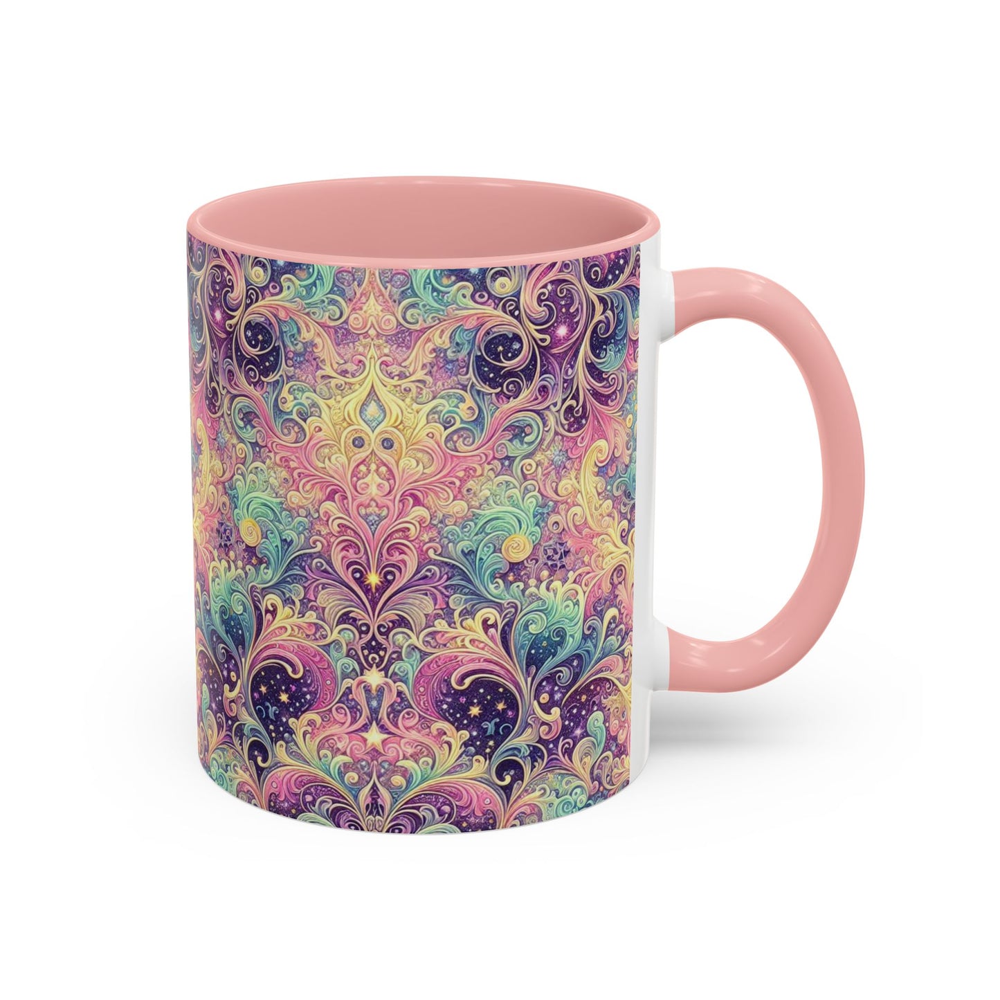 Taza de café con psicodelia pastel (325 y 430 ml)