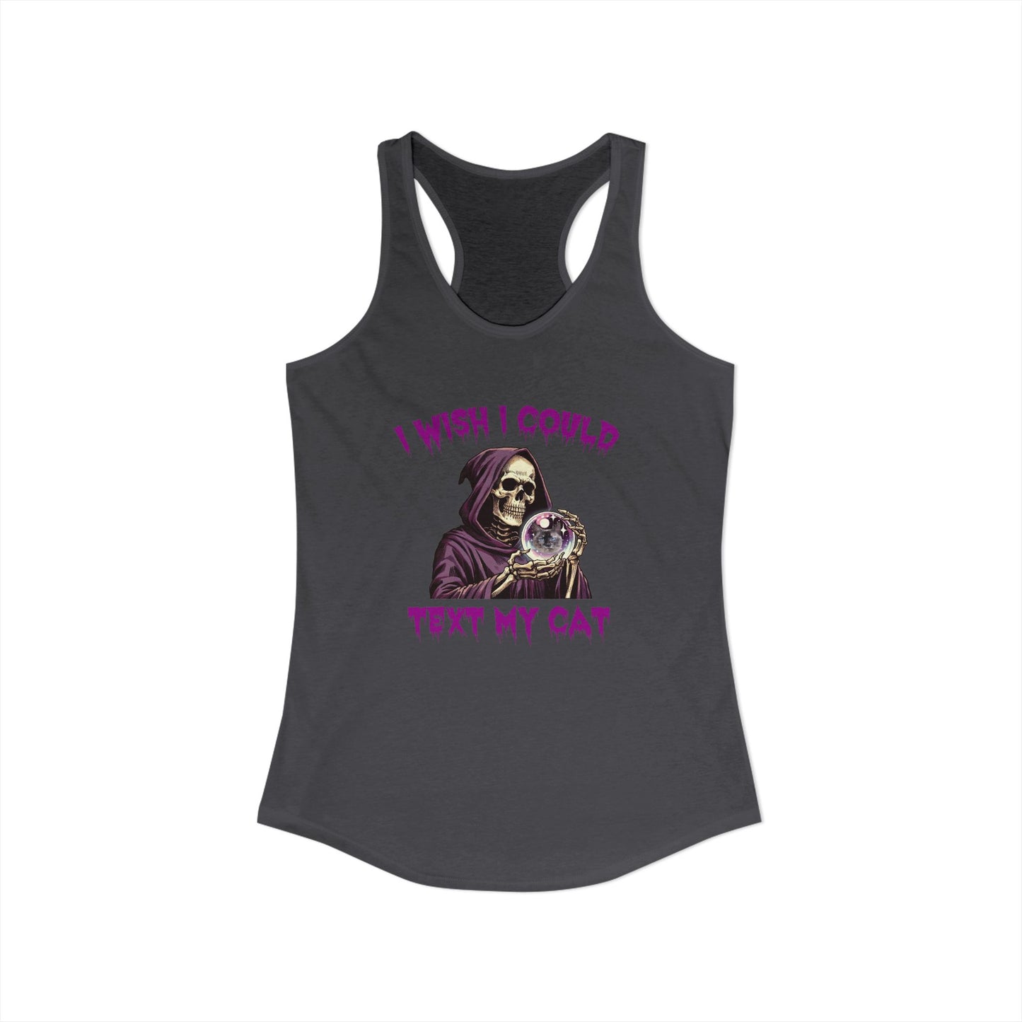 I Wish I Could Text My Cat Women's Racerback Tank Top