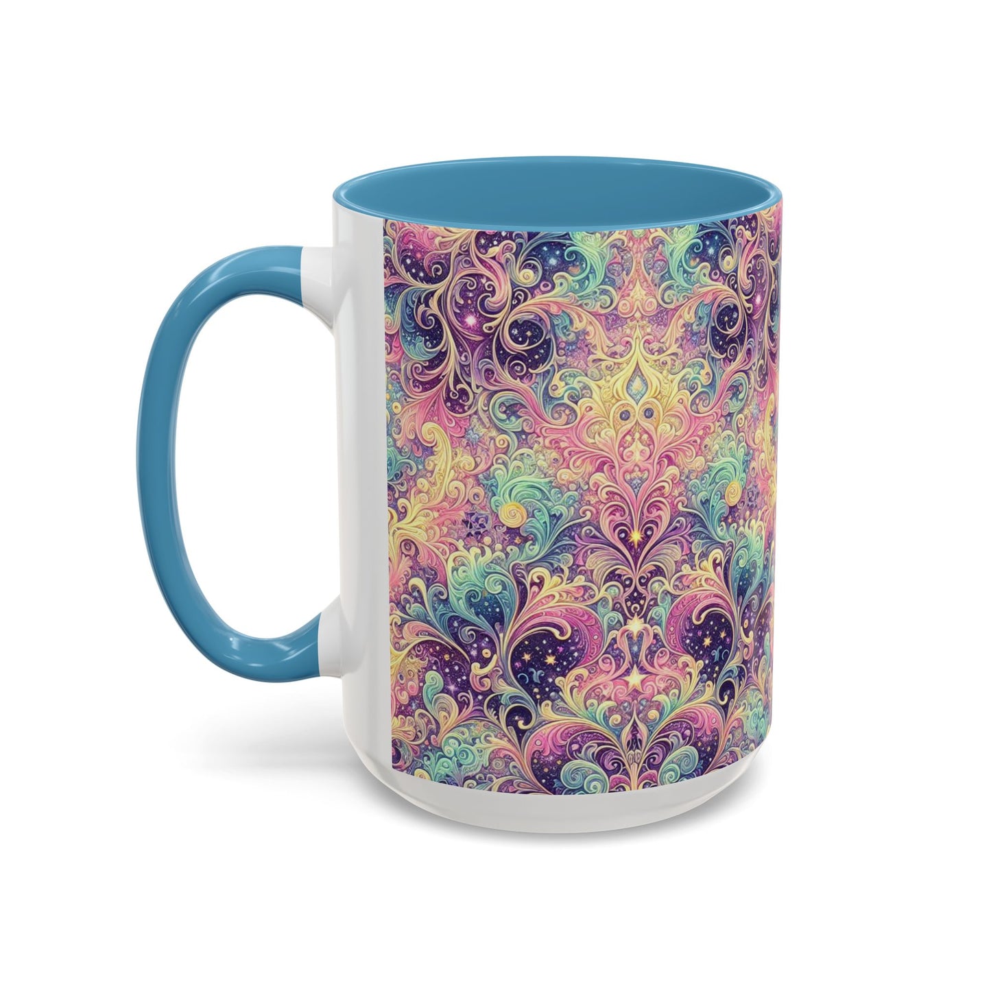Taza de café con psicodelia pastel (325 y 430 ml)