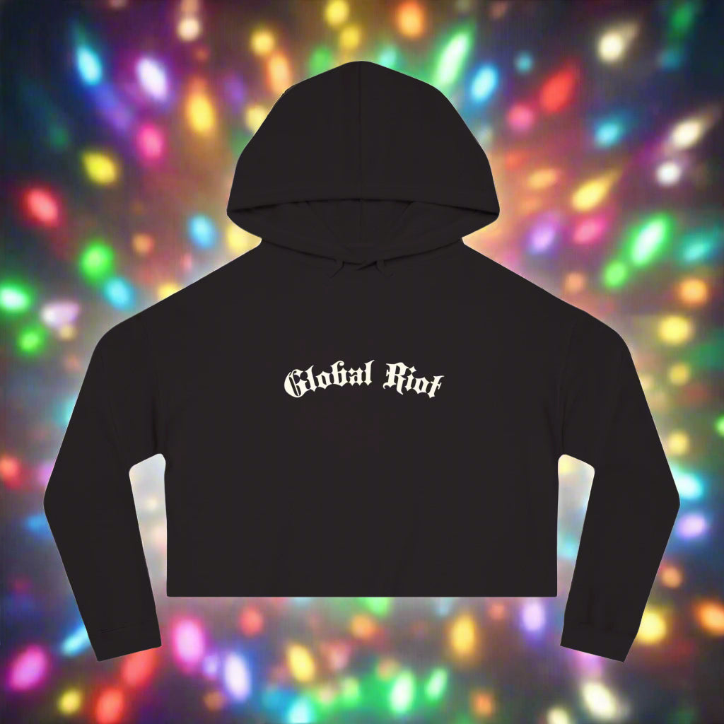 Sudadera corta con capucha para mujer de Global Riot