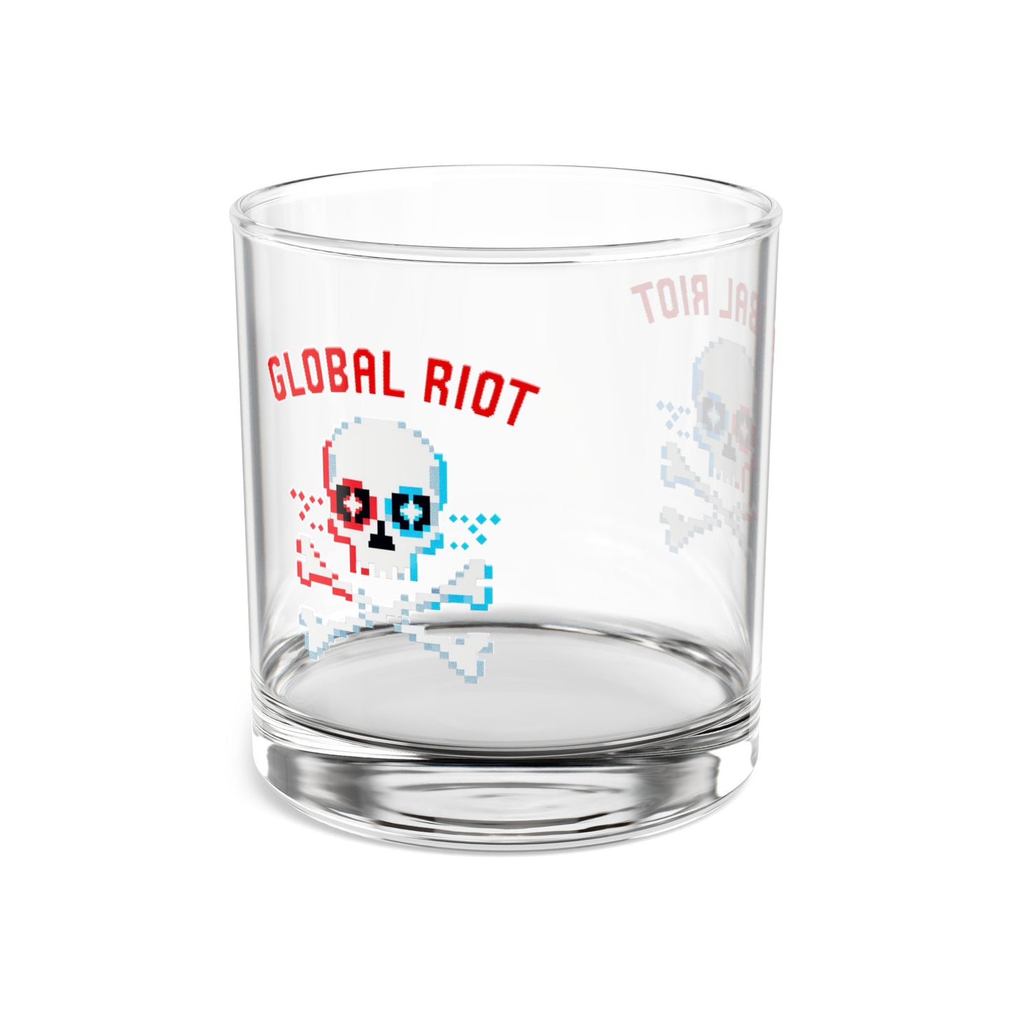 Vaso de cerveza Pixel Skull de 10 oz de Global Riot