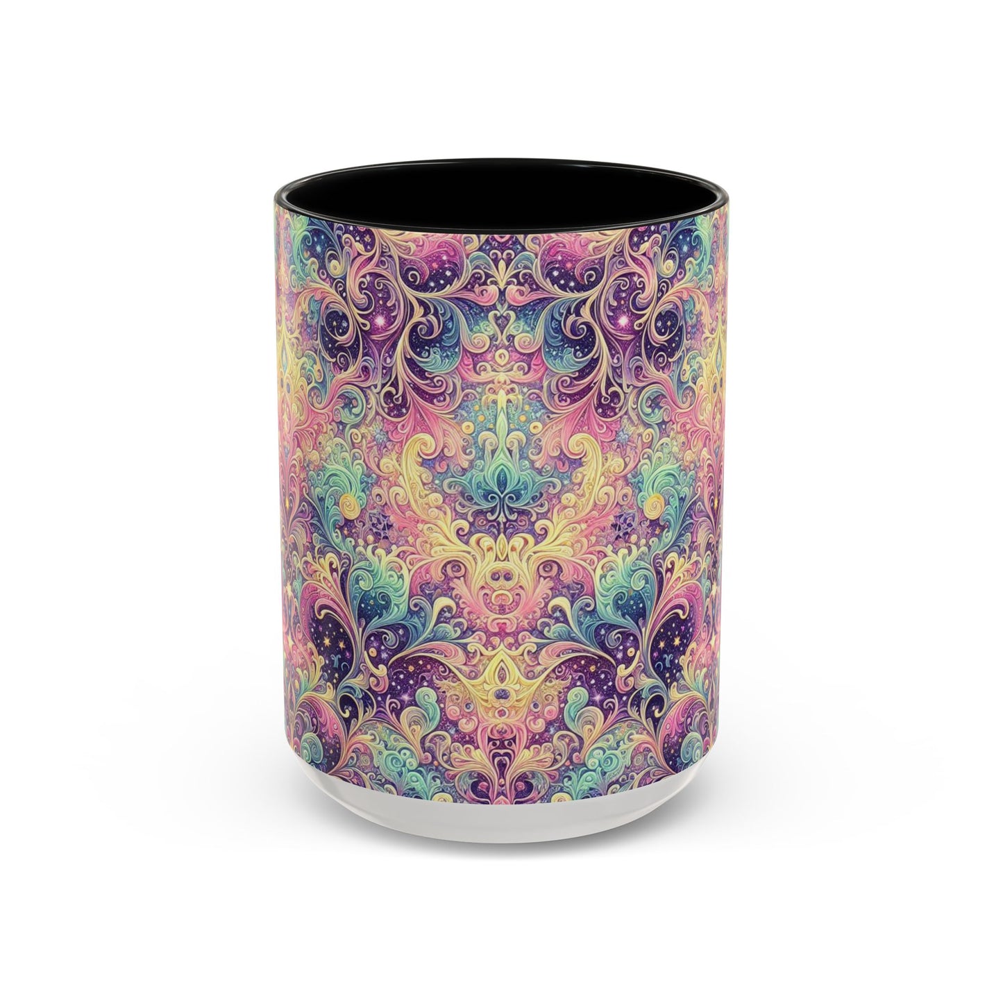 Taza de café con psicodelia pastel (325 y 430 ml)