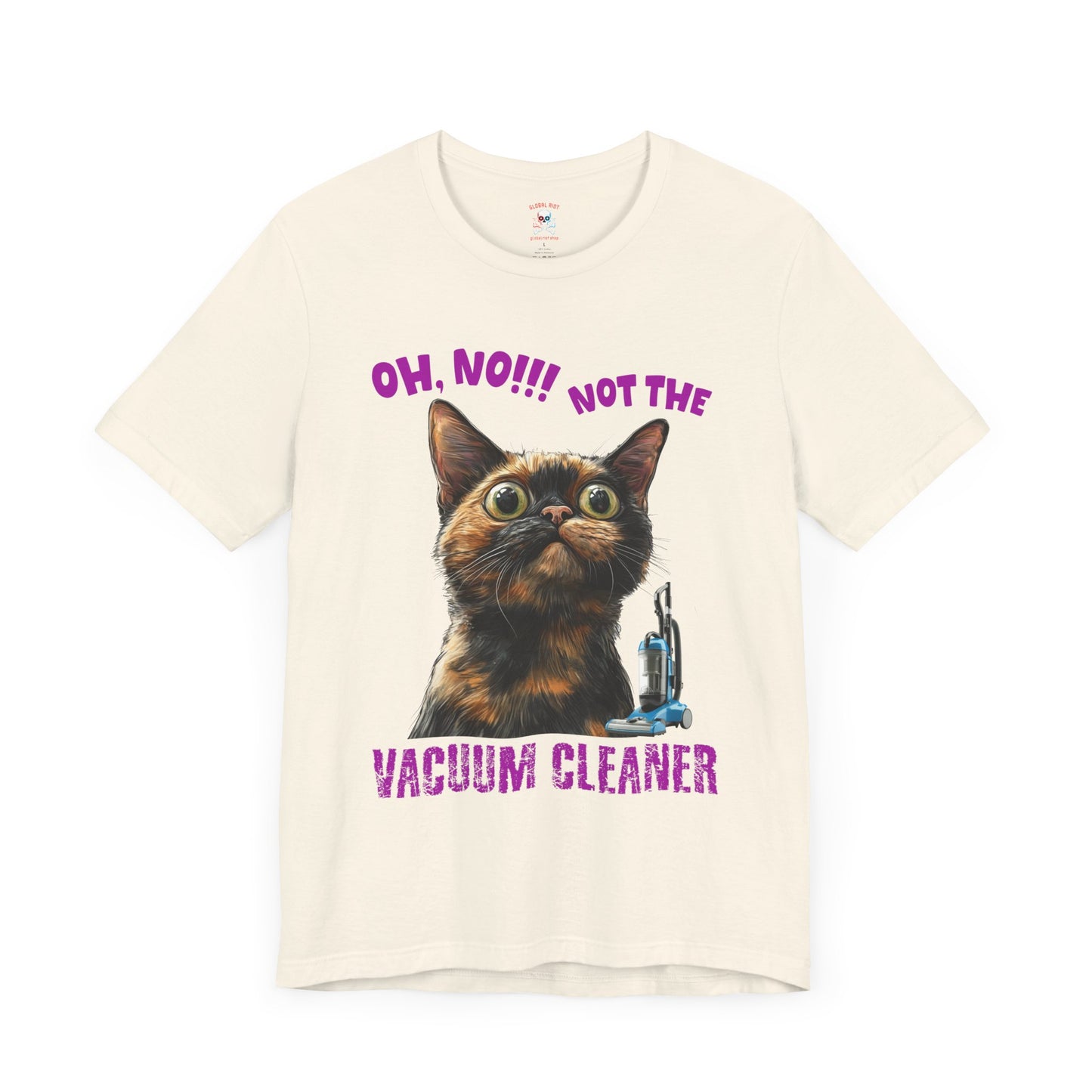 ¡No a la aspiradora! Camiseta unisex