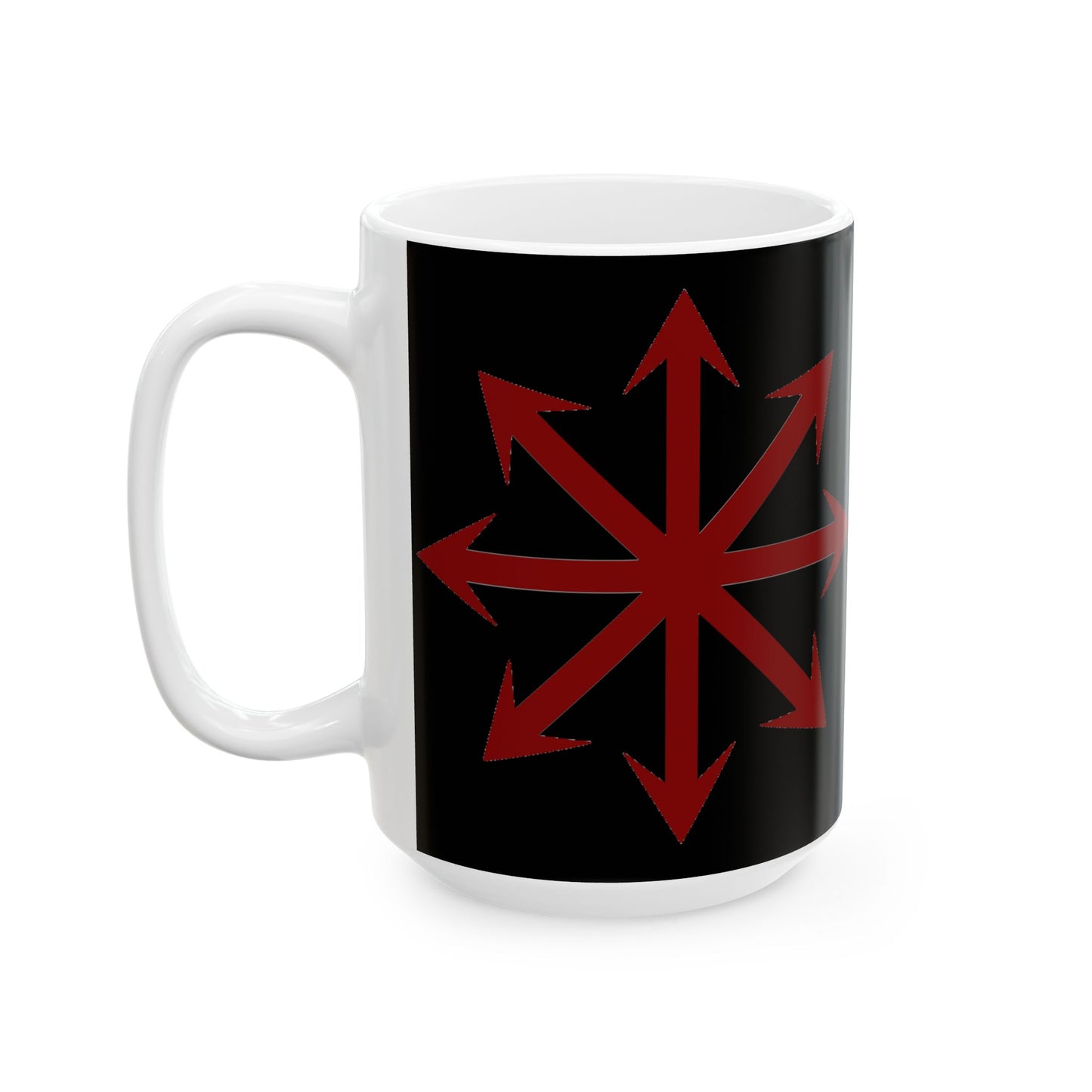Chaos Symbol Ceramic Coffee Mug – 11oz & 15oz