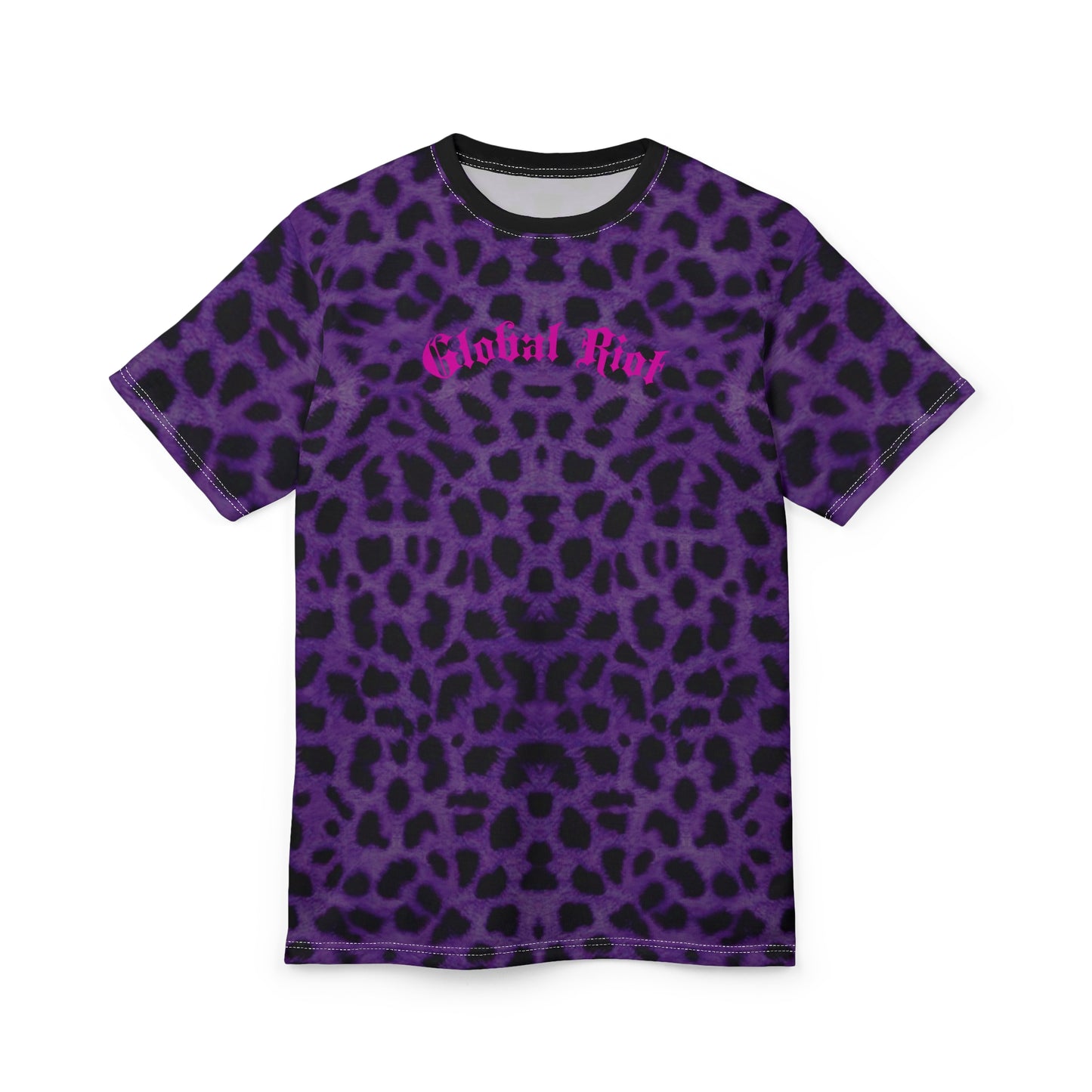 Camiseta unisex con estampado de guepardo morado de Global Riot