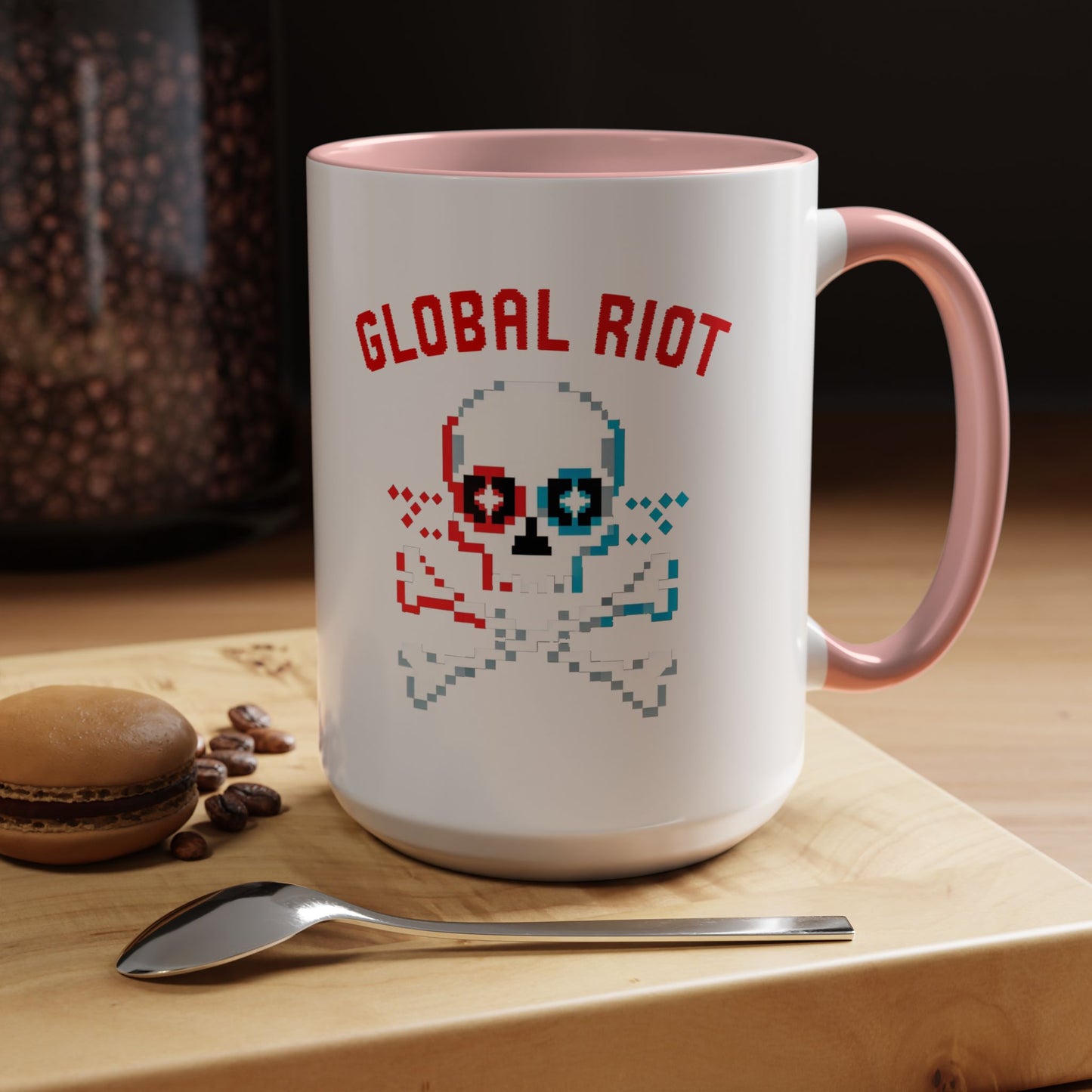 Taza de café con acento de Global Riot (325 ml y 433 ml)