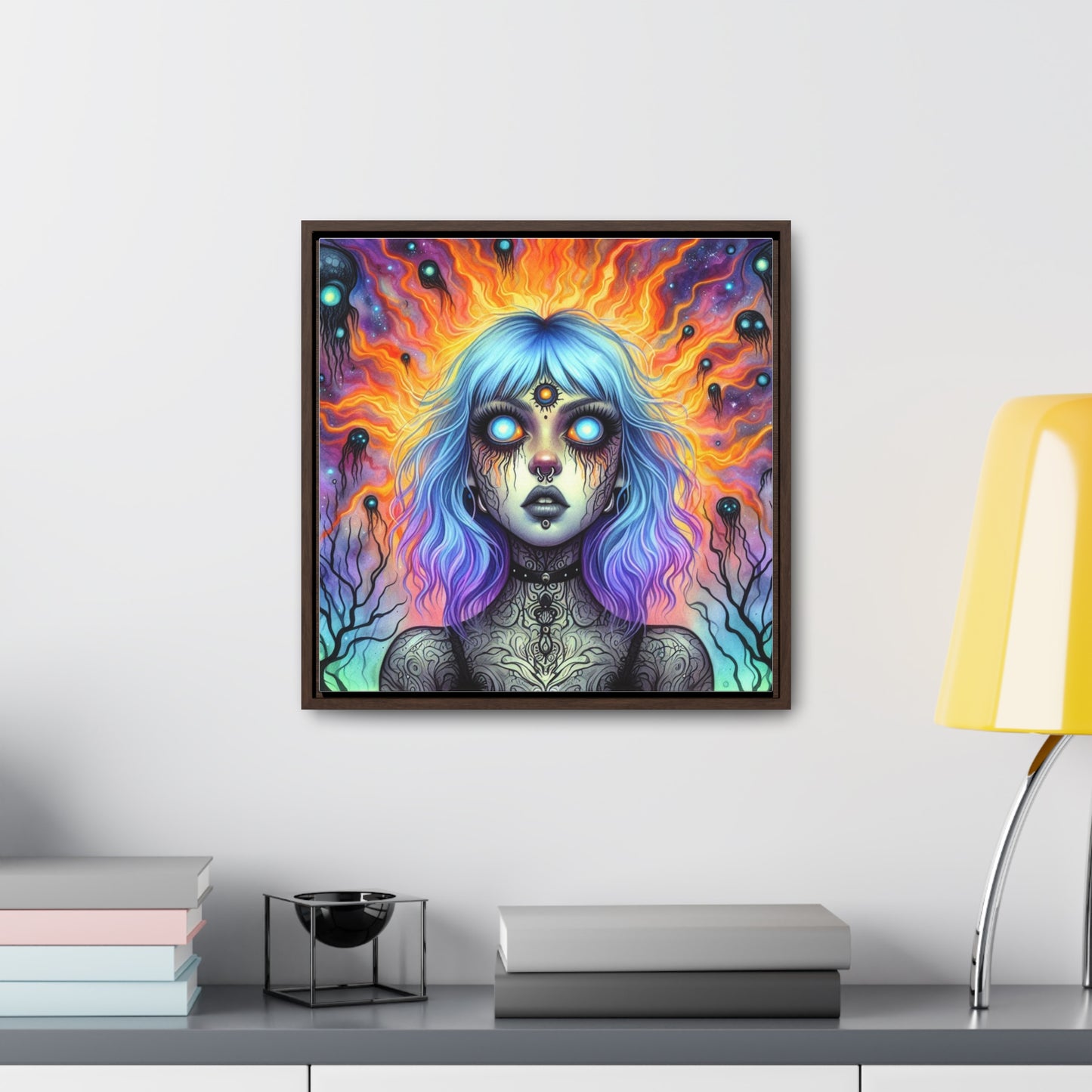 Belleza trascendental, lienzo de galería, enmarcado