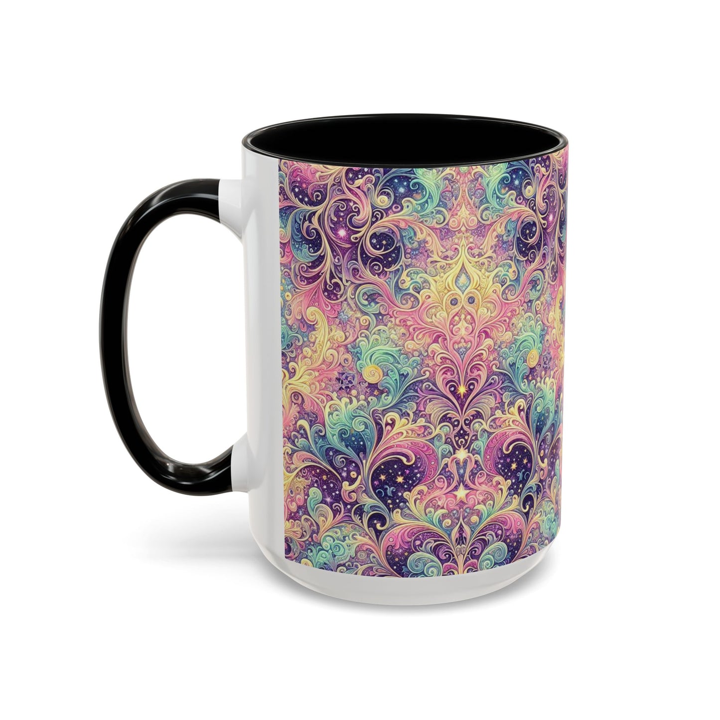 Taza de café con psicodelia pastel (325 y 430 ml)