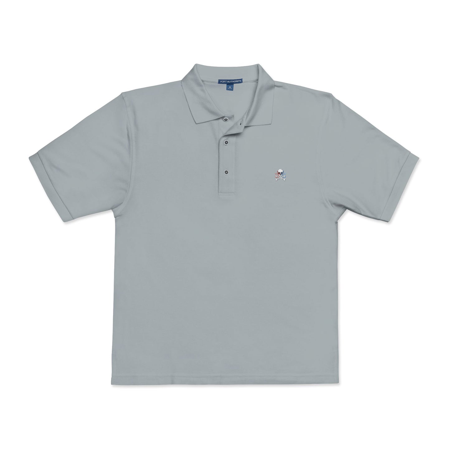 Global Riot Pixel Skull Unisex Polo Shirt