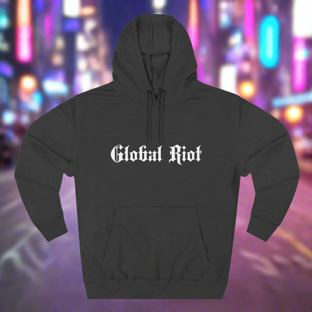 Global Riot Unisex Three-Panel Fleece Hoodie