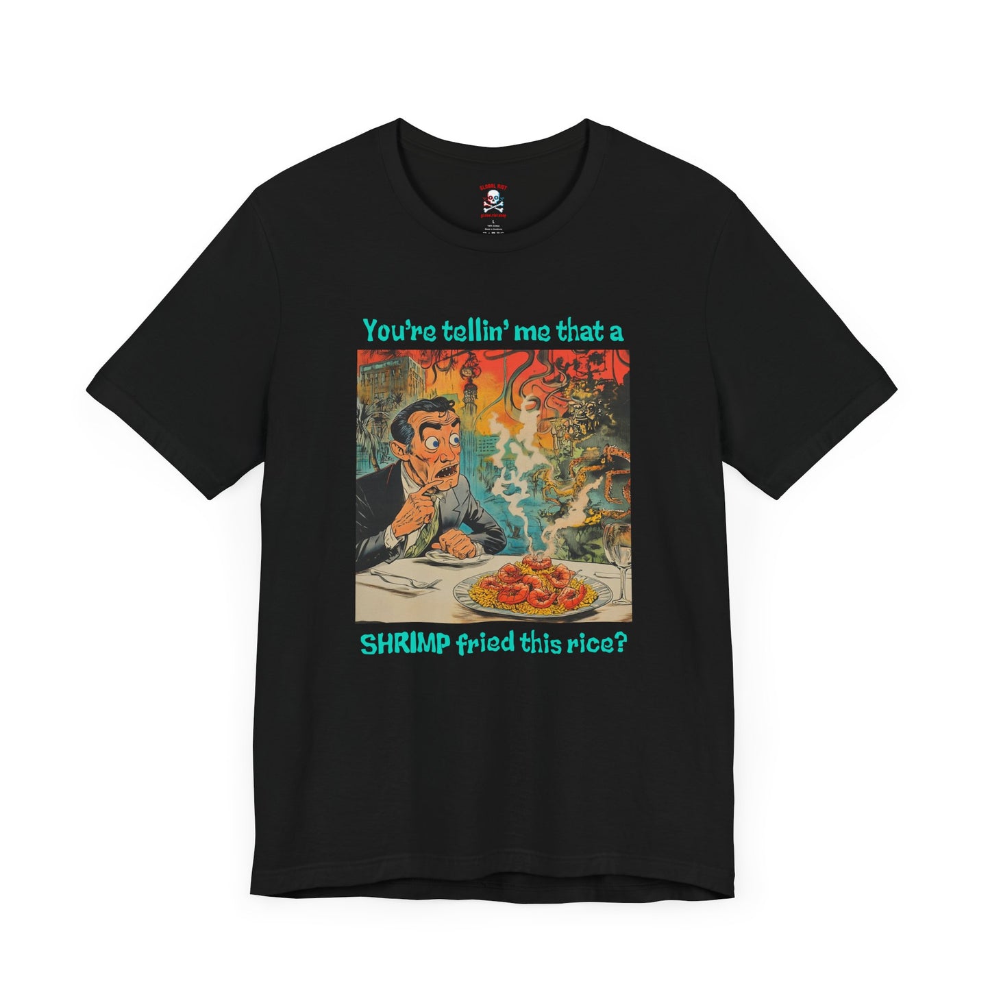Camiseta unisex de arroz frito con camarones