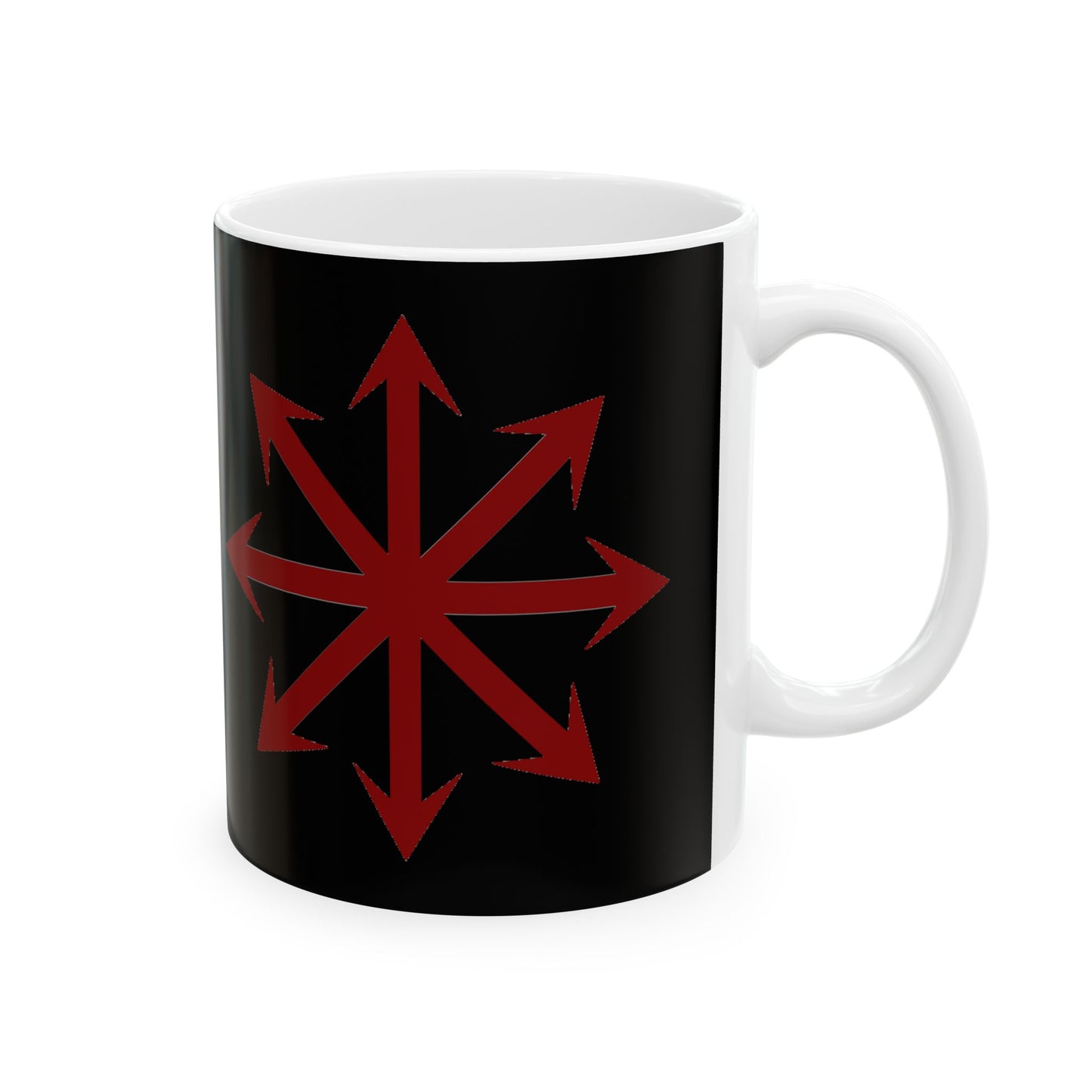 Chaos Symbol Ceramic Coffee Mug – 11oz & 15oz