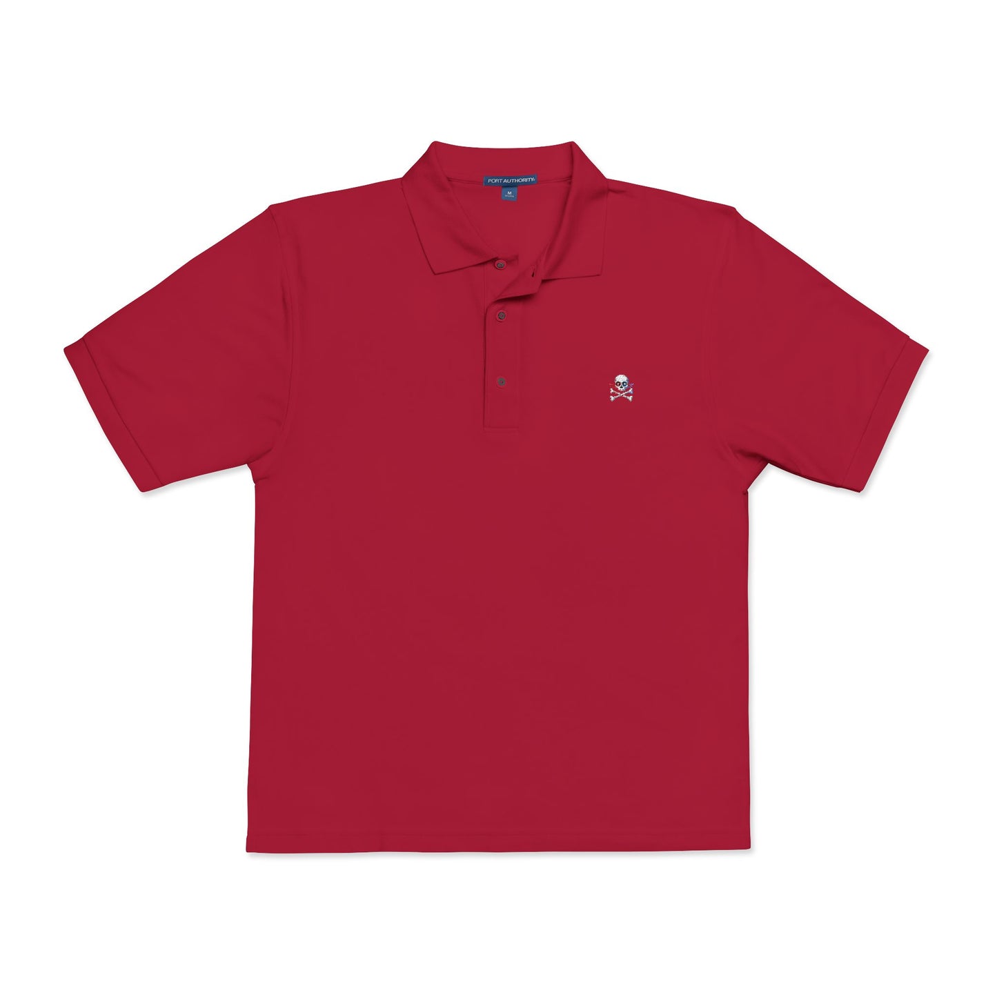 Global Riot Pixel Skull Unisex Polo Shirt