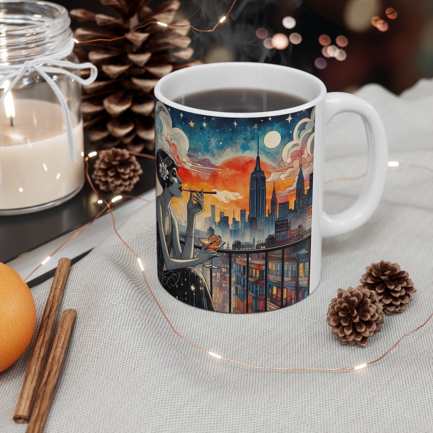Fire Escapism Ceramic Mug, (11oz, 15oz)